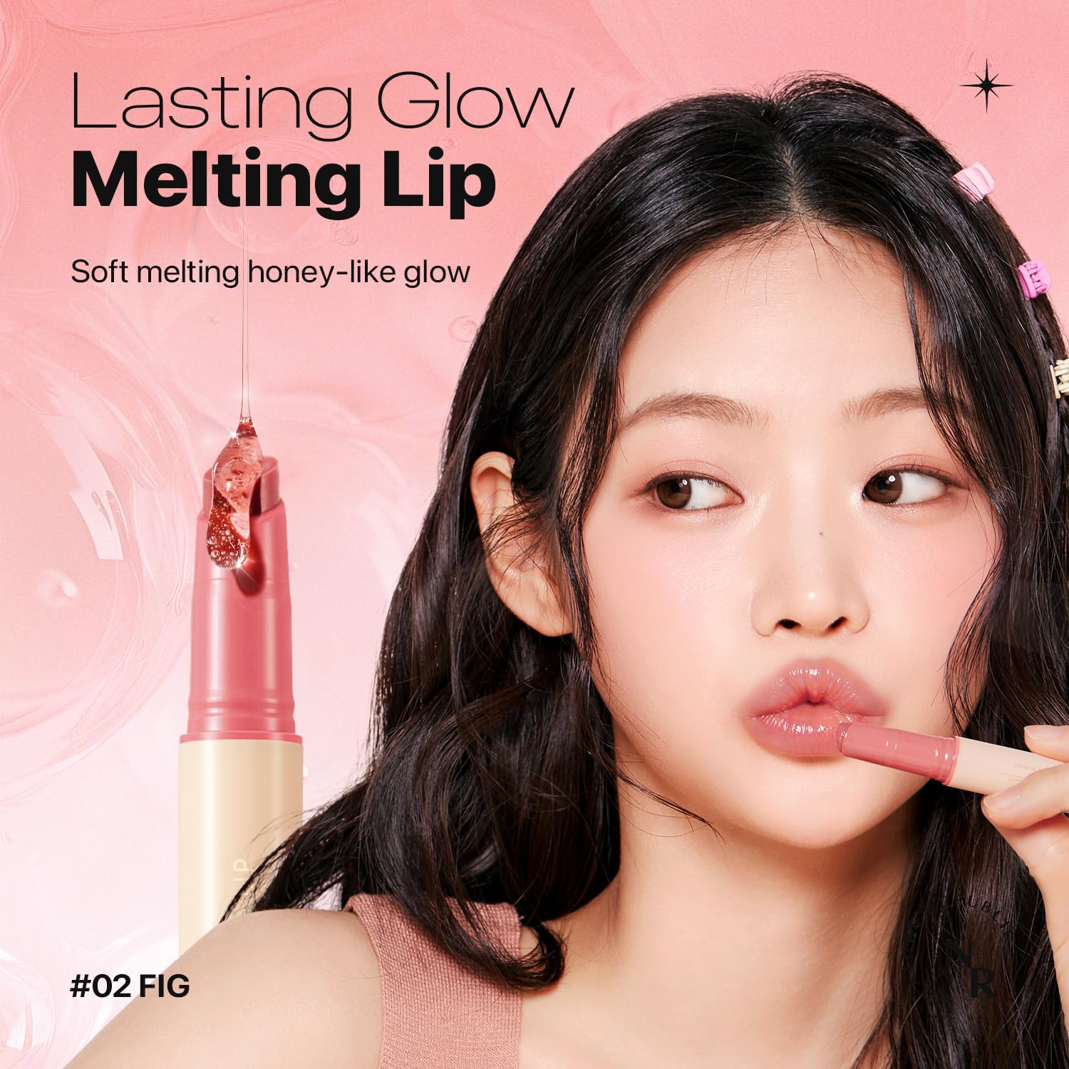 Nature Republic HONEY MELTING LIP (02 FIG) SOFT LIP STICK, korean lip, Lip Gloss, Glow lip, glossy, lip balm, lip crayon, jelly gloss, lip pen, tint gloss, sheer lip, korean make up