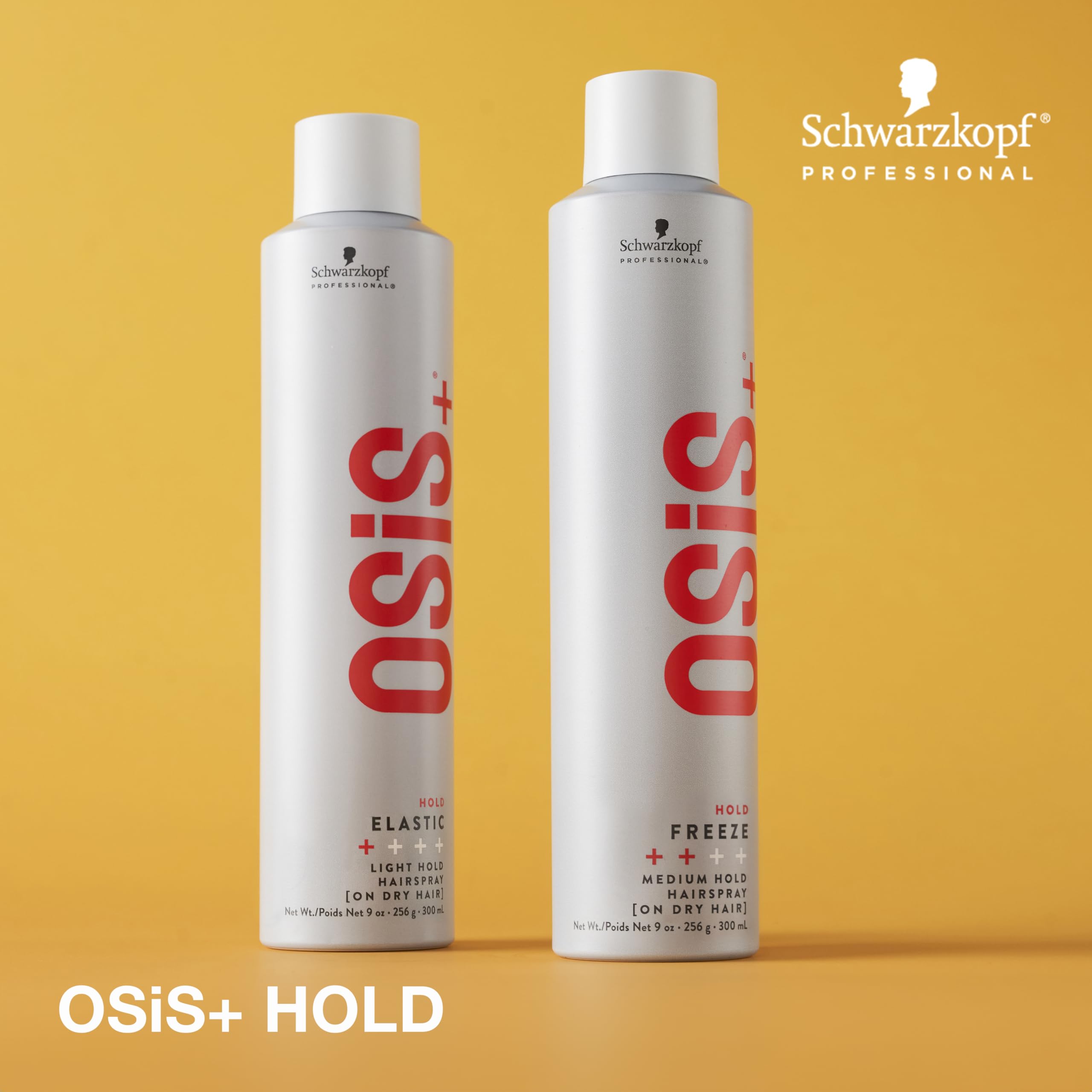 OSiS+ Elastic Light Hold Hairspray 9oz - | Heat Protection and Shine | All Hair Types