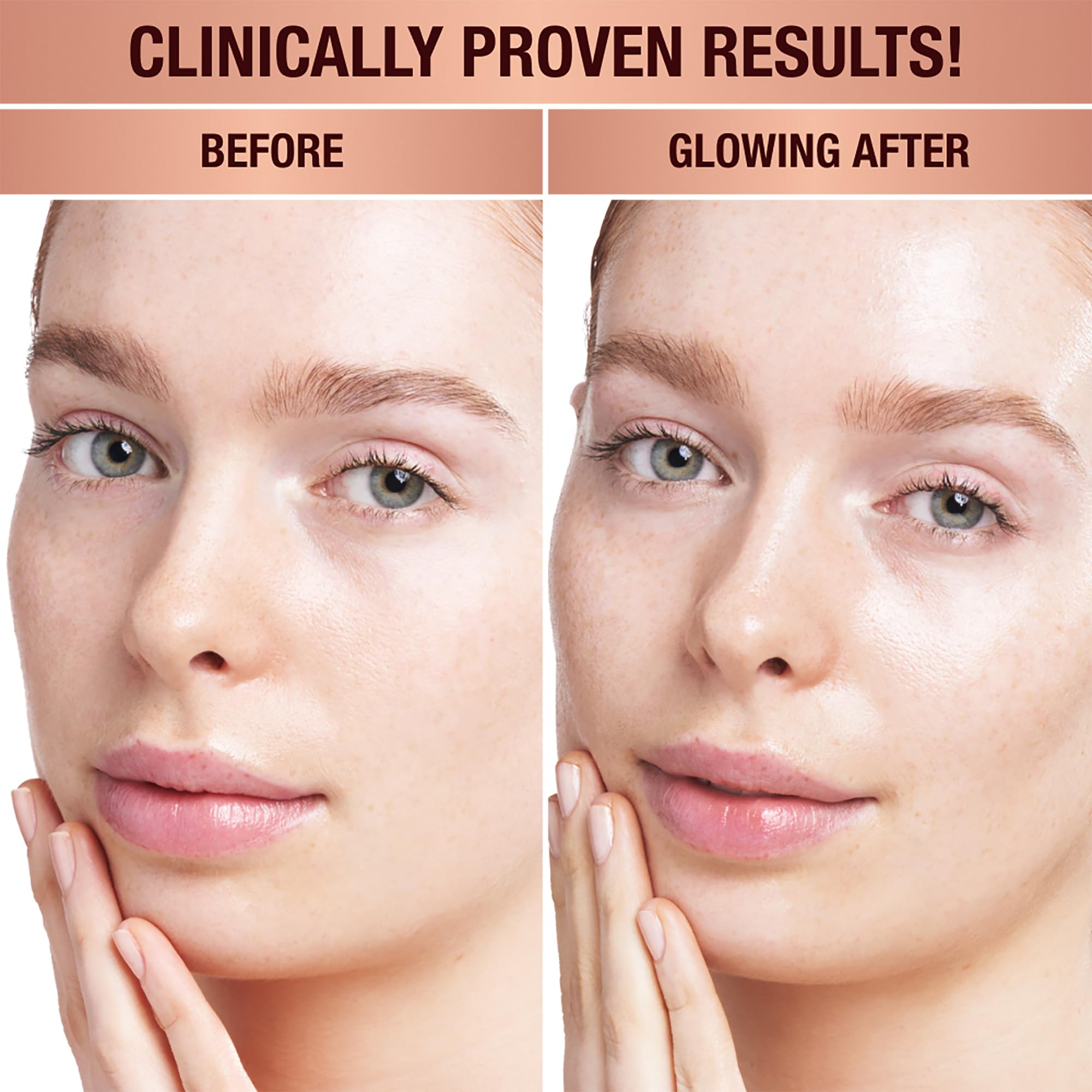 Charlotte Tilbury Glow Face Toner Mini - Exfoliating Toner for Oily Skin - Helps to Reduce The Appearance of Pores, Hydrate & Plump Skin - Delicately Scented with Rose & Lemon (30ml)