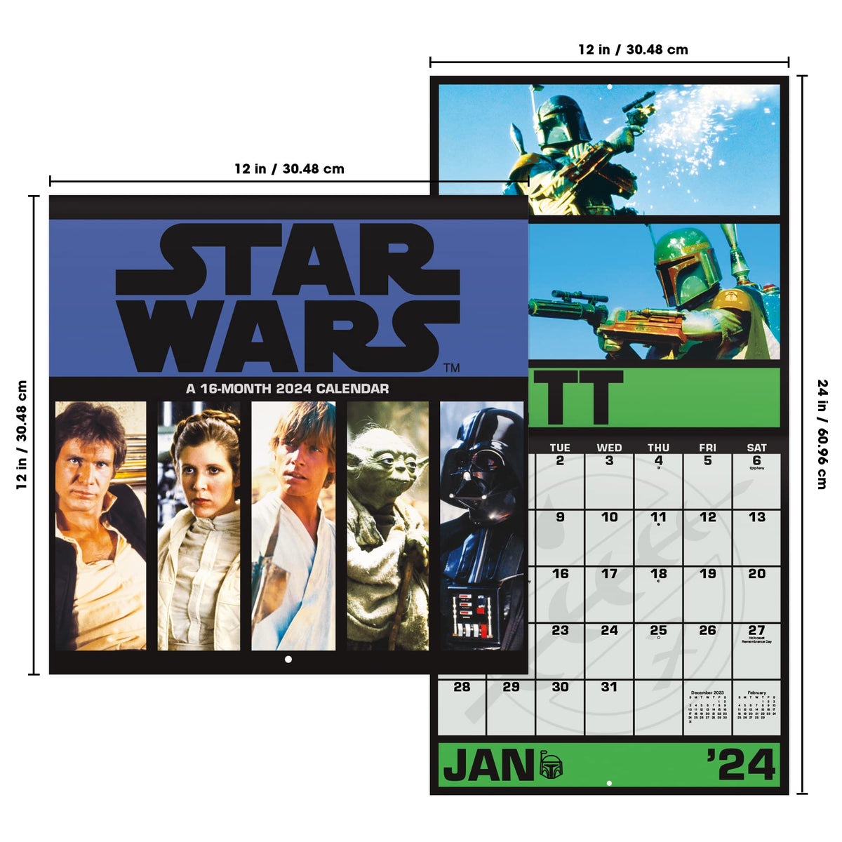2024 Star Wars: Saga Wall Calendar