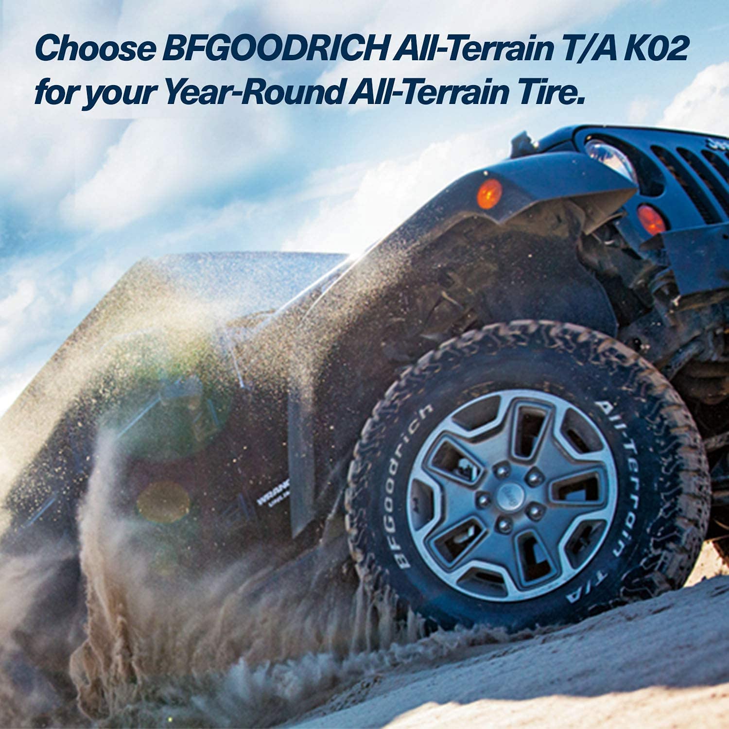 BFGoodrich All Terrain T/A KO2 Radial Car Tire for Light Trucks, SUVs, and Crossovers,33x10.50R15/C 114R