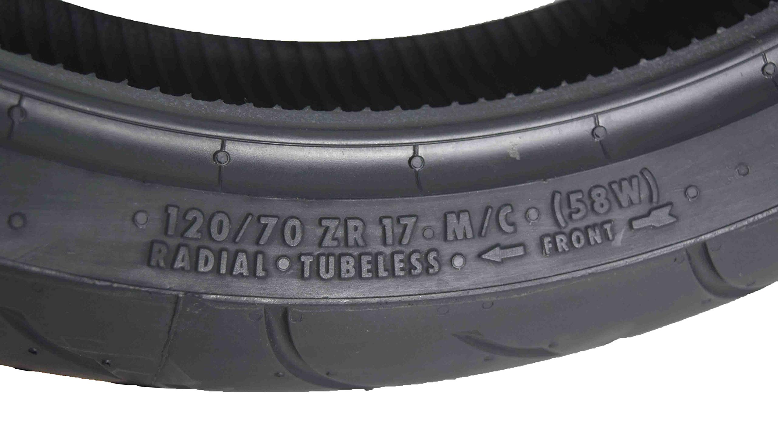 CONTINENTAL MOTION Tire Set 120/70zr17 Front & 190/50zr17 Rear 190 50 17 120 70 17 2 Tire Set by CONTINENTAL
