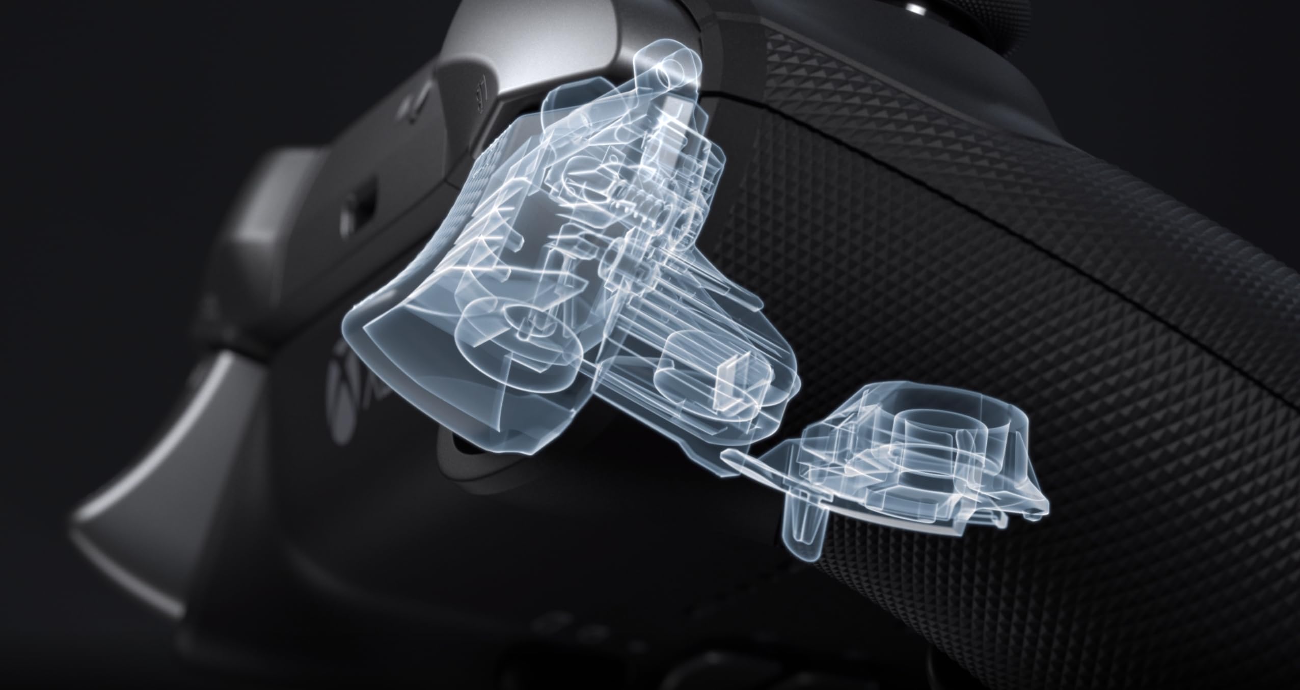 7 Watts Elite Series 2 Controller Modded - Custom Pro Rapid Fire Mod - for Xbox One Series X S Wireless & Wired PC Gaming - Red LED Lights