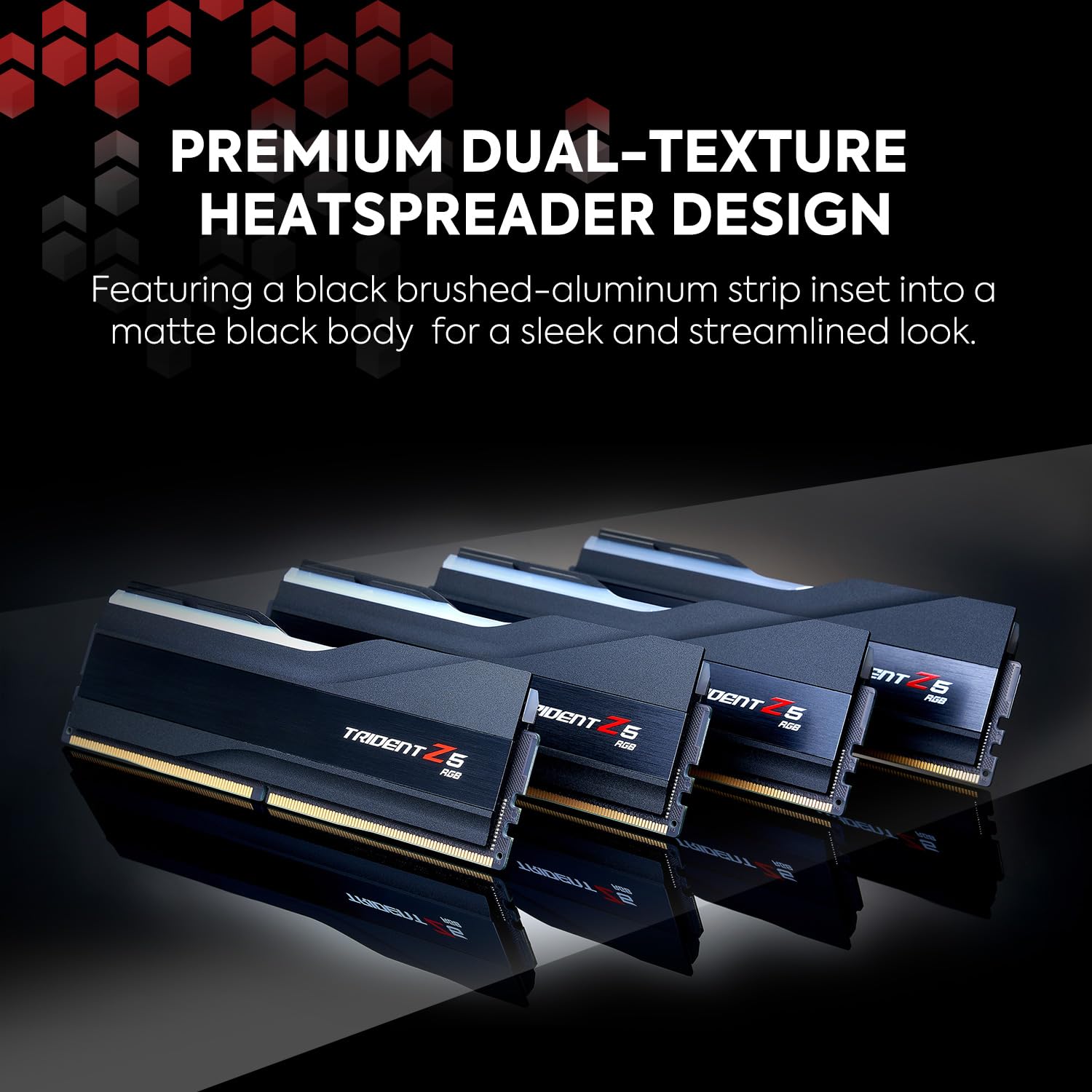 G.SKILL Trident Z5 RGB Series (Intel XMP 3.0) DDR5 RAM 32GB (2x16GB) 5600MT/s CL28-34-34-89 1.35V Desktop Computer Memory UDIMM - Matte Black (F5-5600J2834F16GX2-TZ5RK)