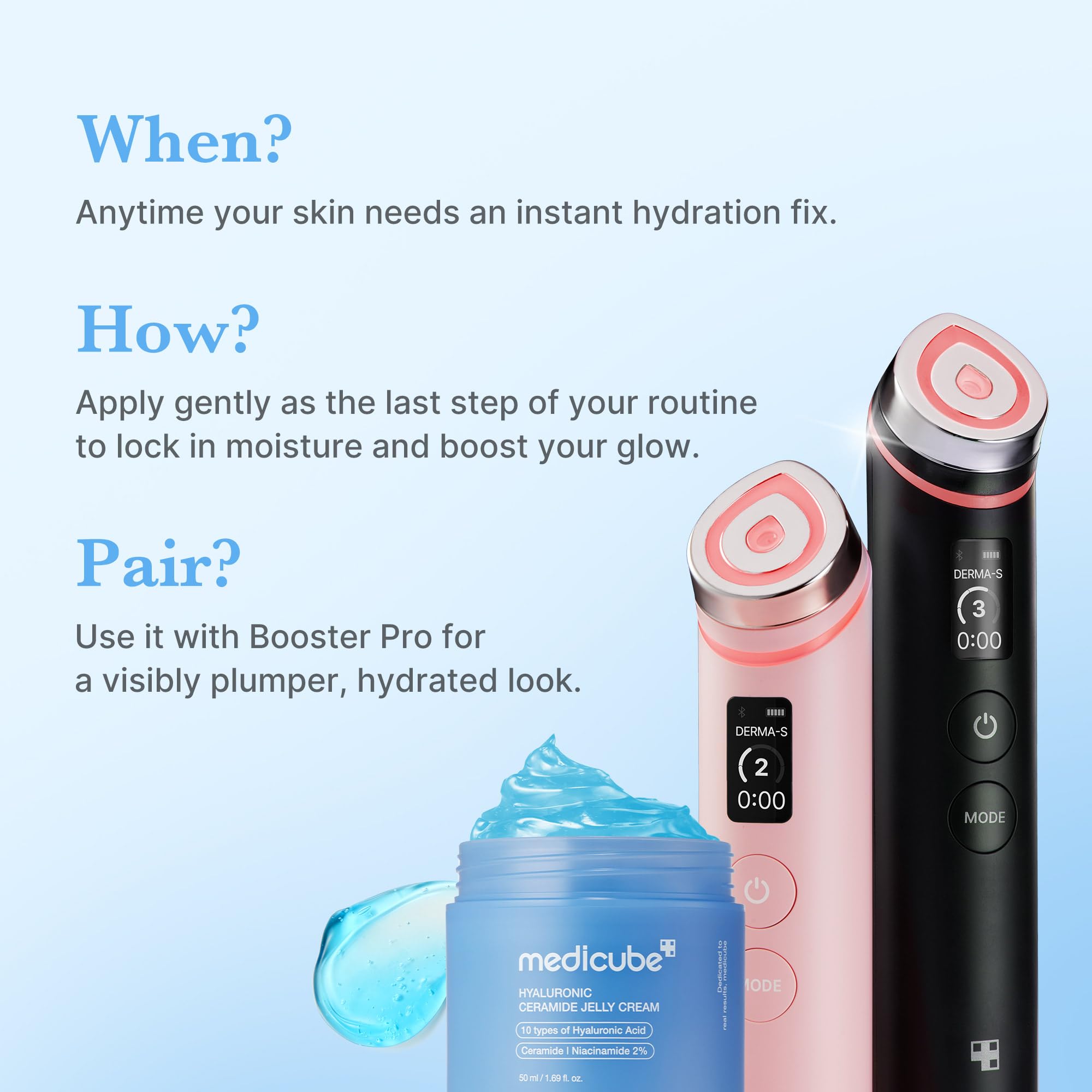 medicube Hyaluronic Acid Moisturizing Jelly Cream | Daily Moisturizer for All Skin Types | Long-lasting Hydration with Hyaluronic Acid, Ceramides, Multi Peptides | Supports Skin's Natural Barrier