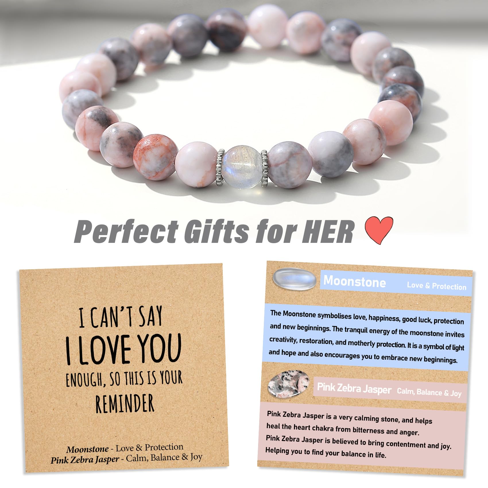 THEMEROL Gifts for Girlfriend Gifts Cute Things for My Girlfriend Birthday Gifts for Girlfriend Present Unique Bracelet Romantic Anniversary Gifts Valentines Day Her Easter Christmas Stocking Stuffers