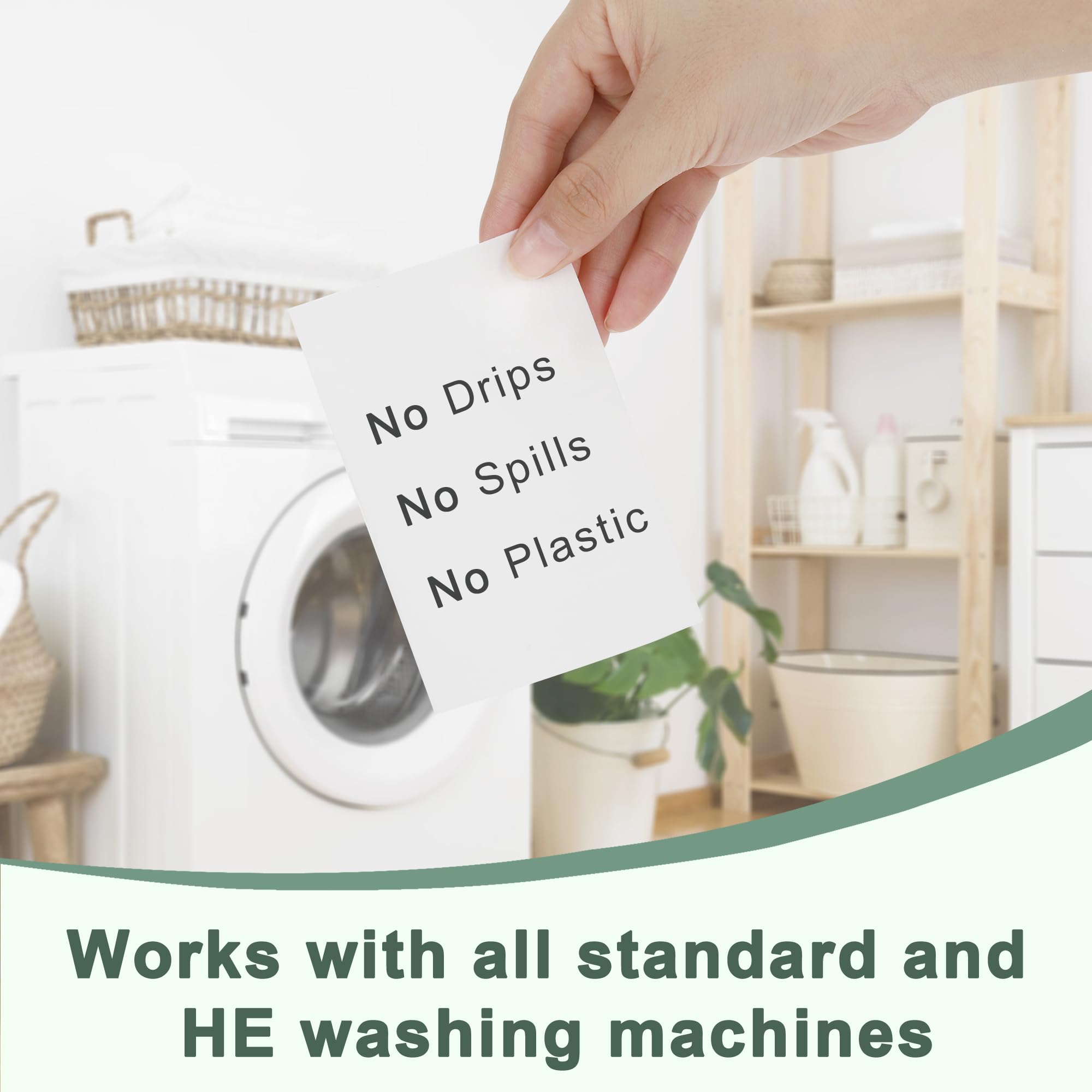 Laundry Detergent Sheets 260 Sheets, Fresh Scent Laundry Sheets, Eco-Friendly Liquidless Soap Strips, Plant-based, Hypoallergenic Washing Supplies, 260 Loads