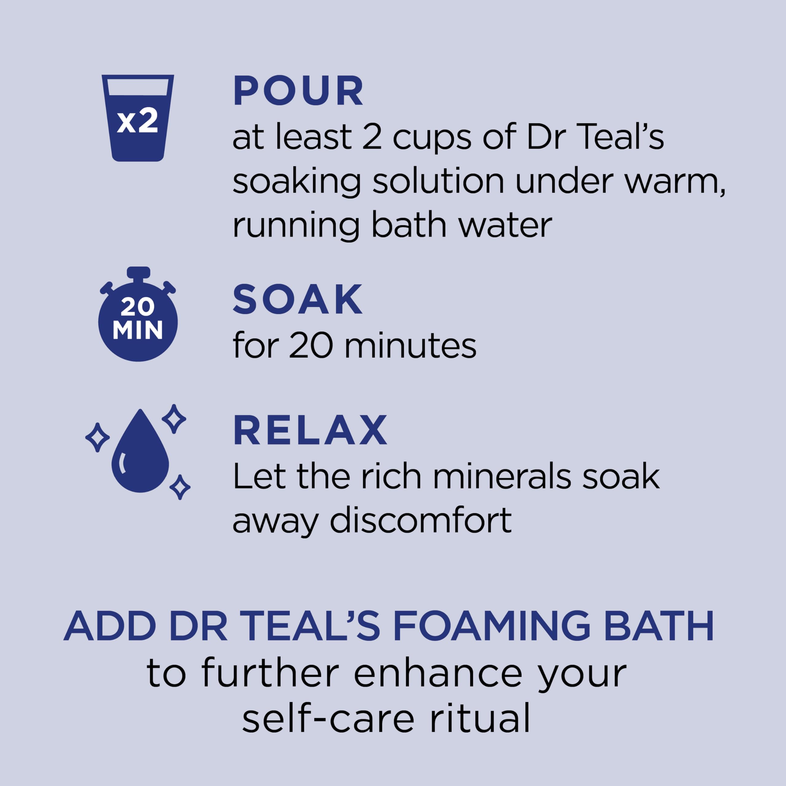 Dr Teal's Pure Epsom Salt Soak, Fragrance Free, 4 Pound (Pack of 1) (Packaging May Vary)