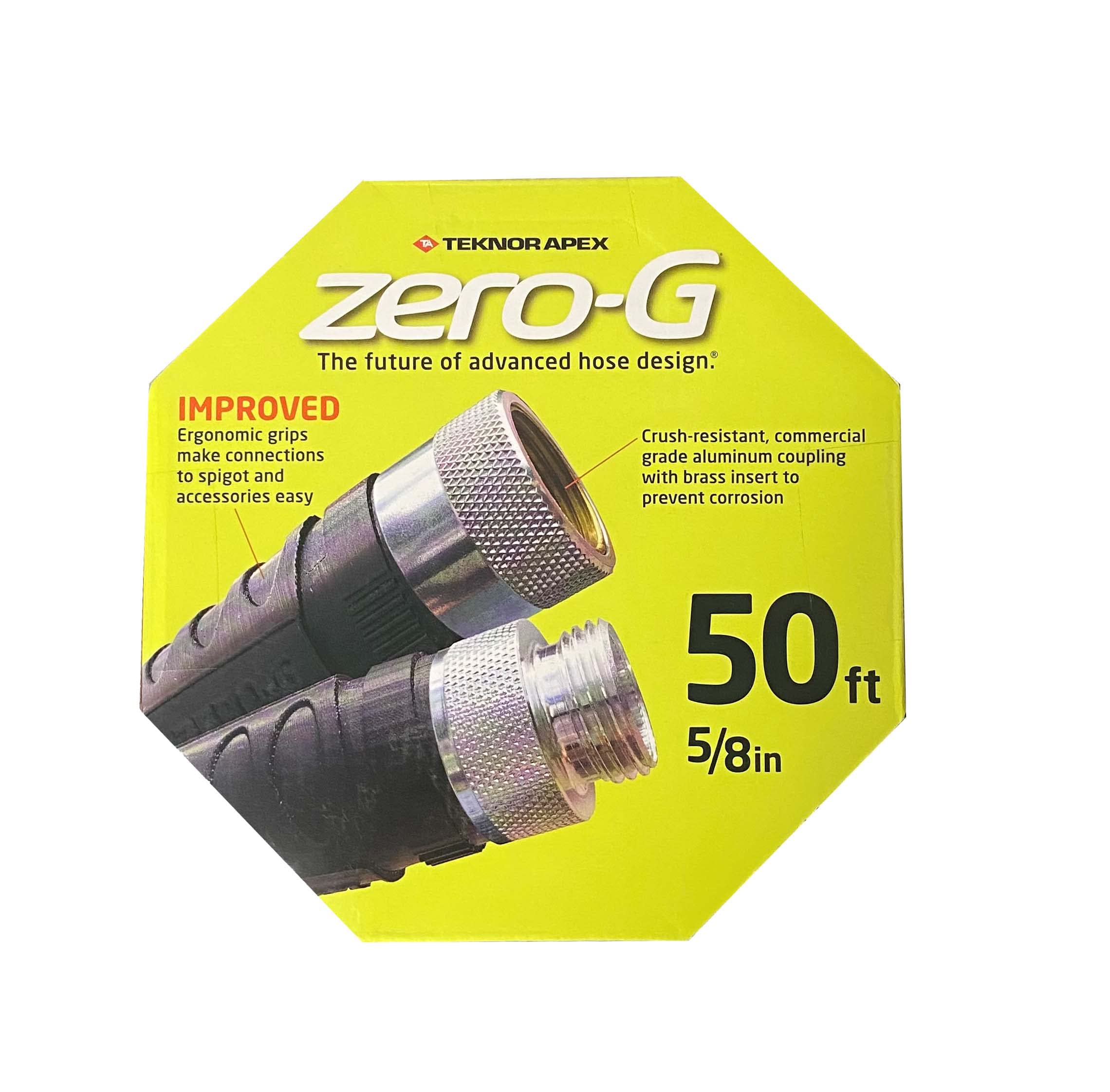 zero-G Lightweight Kink-Free Garden Hose (5/8" x 50', 2Pack)