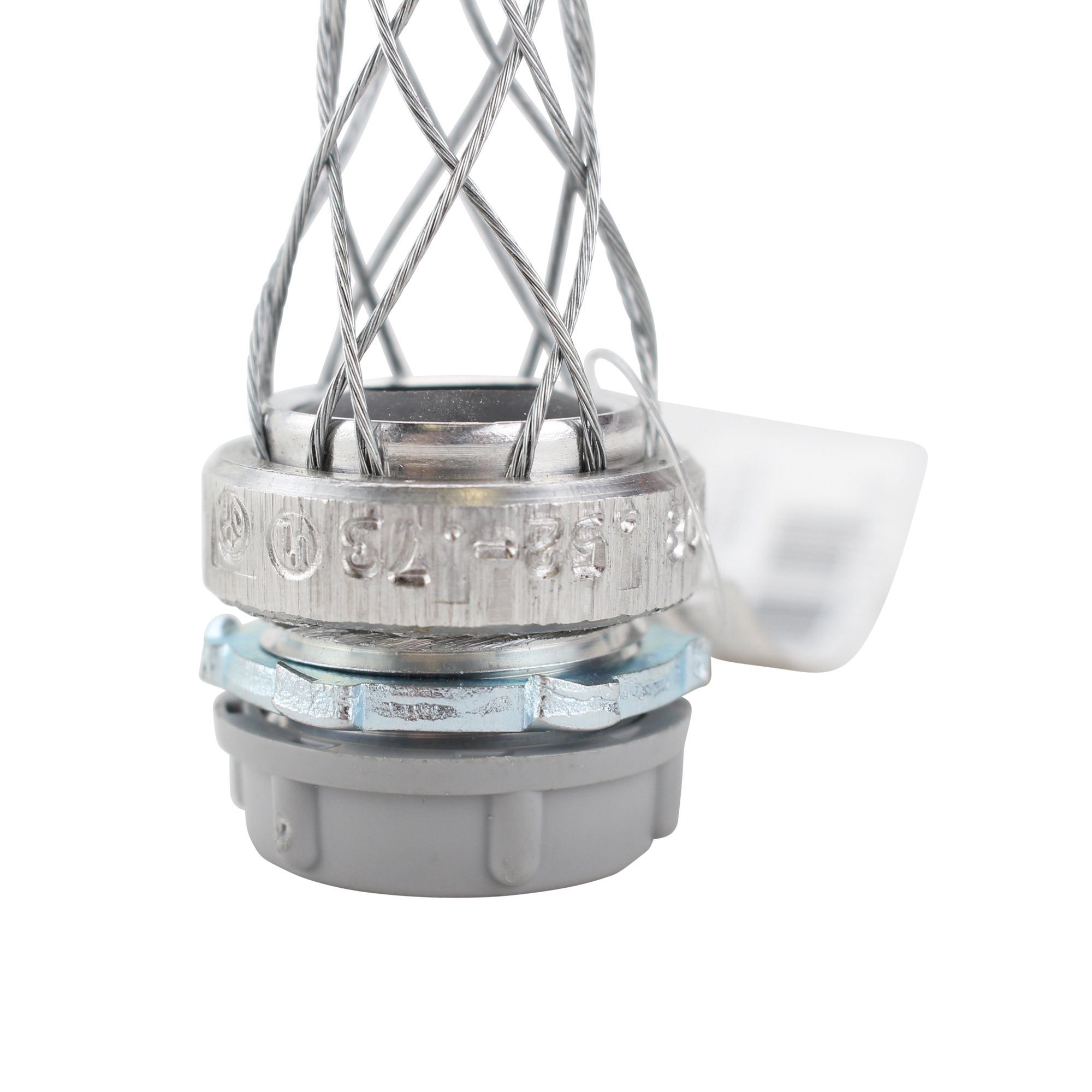 Leviton L7504 3/4-Inch, Straight, Male, Steel Body, Wide-Range Strain-Relief, .520, .730 Cord Range