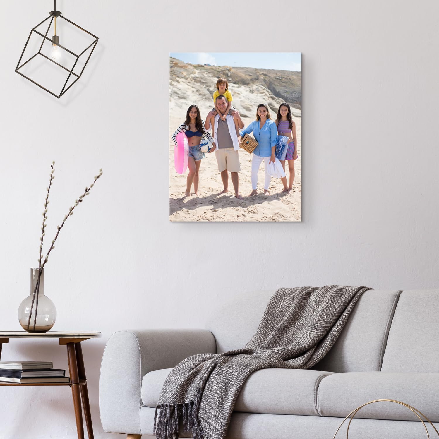 Custom Canvas Prints with Your Photos,Customized Poster Prints,Personalized Canvas Pictures Wall Art,Halloween and Christmas Gifts for Family and Friends (11''W X 14''H)