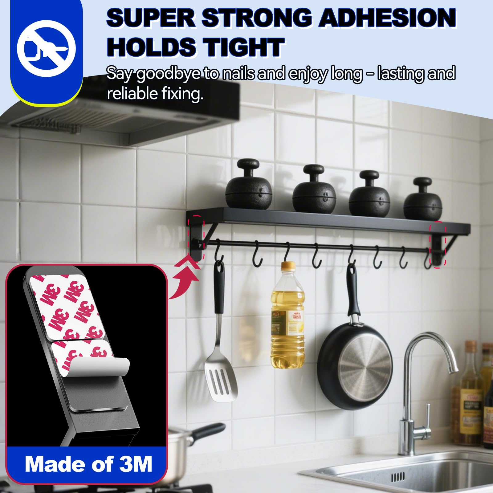 PHIXBEAR 0.12" Thick Strong Double Sided Adhesive Pads Made of 3M, 1.57 x 2 Heavy Duty Sticky Mounting Foam Tape, Heat & Weather Resistant for Car & Home Décor 60 Pcs