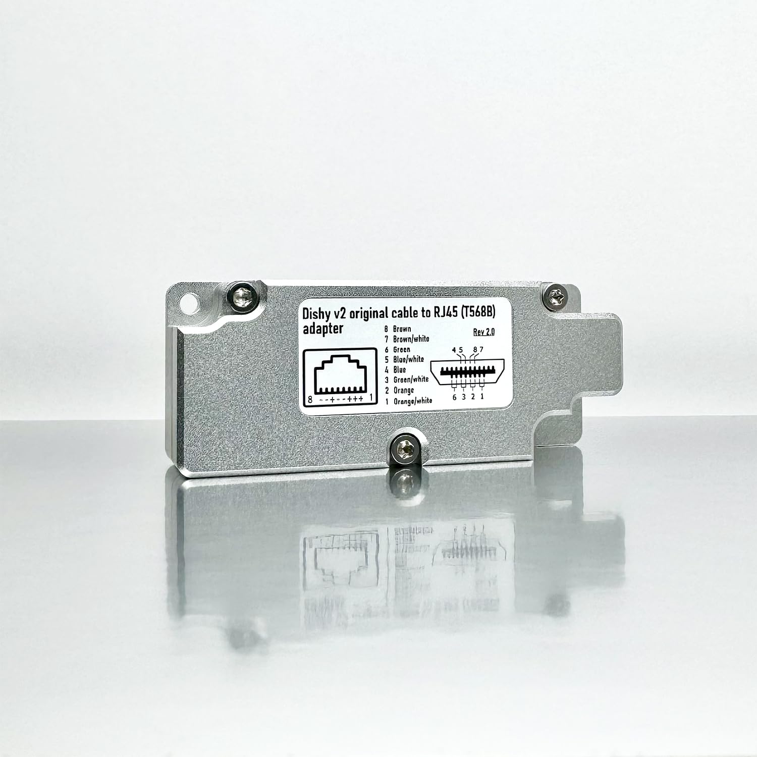 YAOSHENG Rectangular Dishy Cable Adapter to RJ45. Connect Your Dishy V2 to PoE Injector Quickly and Easily.