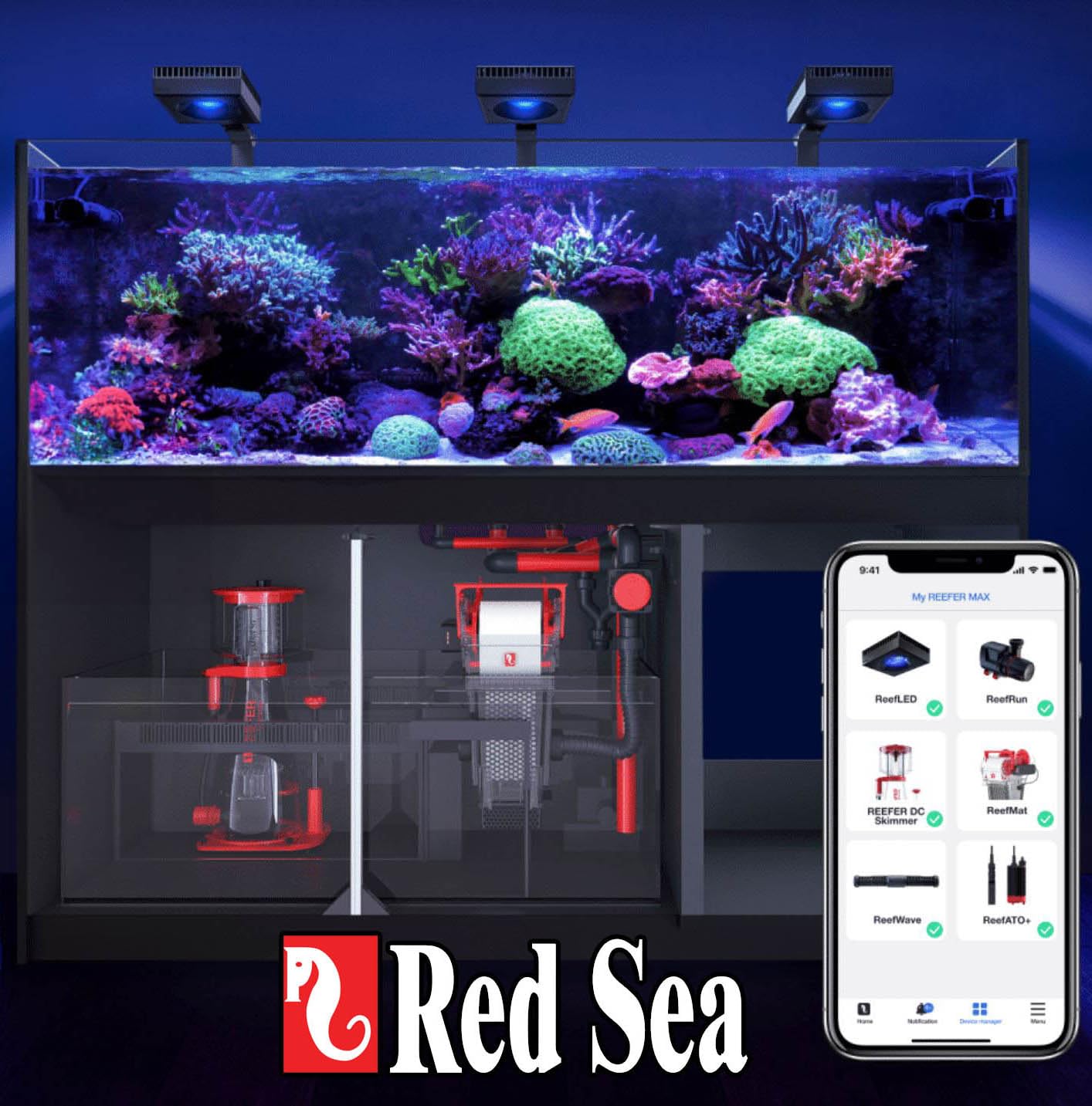 Red Sea Reef Salt Mix Small Bucket | Makes 55 Gallons Complete Marine Saltwater Aquarium Advanced Formula Optimal Coral Health & Stability