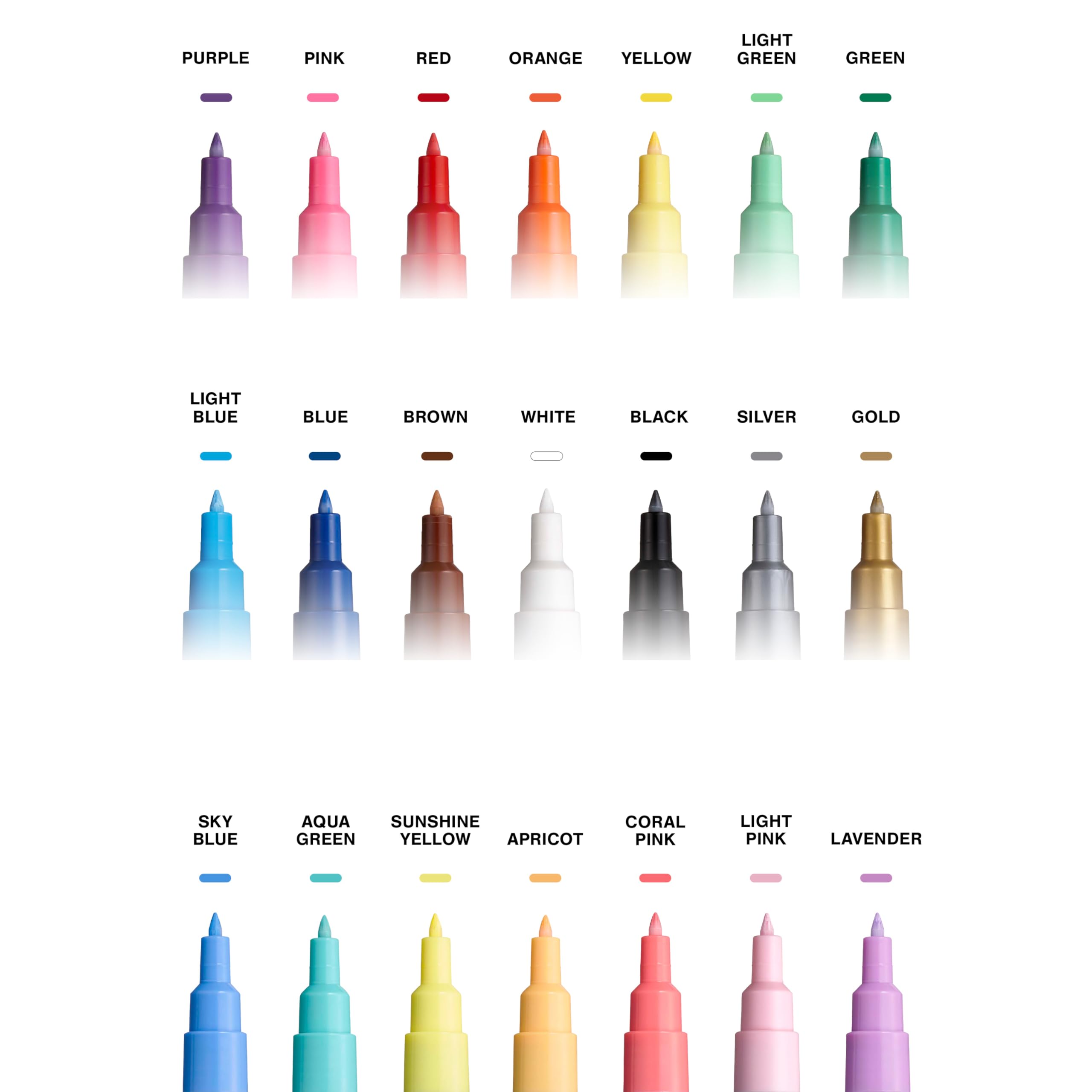 21 Posca Paint Markers,1M Extra Fine Posca Markers with Replaceable Tips,Posca Marker Set of Acrylic Paint Pens | Posca Pens for Art Supplies,Fabric Paint,Fabric Markers,Paint Pen,Art Markers