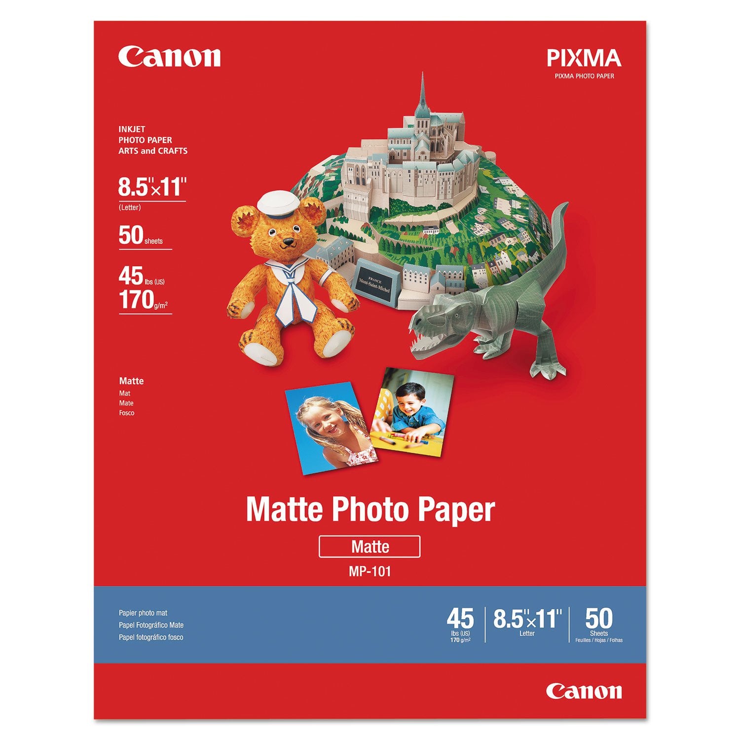 Canon 7981A004 Photo Paper Plus, Matte, 8-1/2 x 11 (Pack of 50 Sheets)