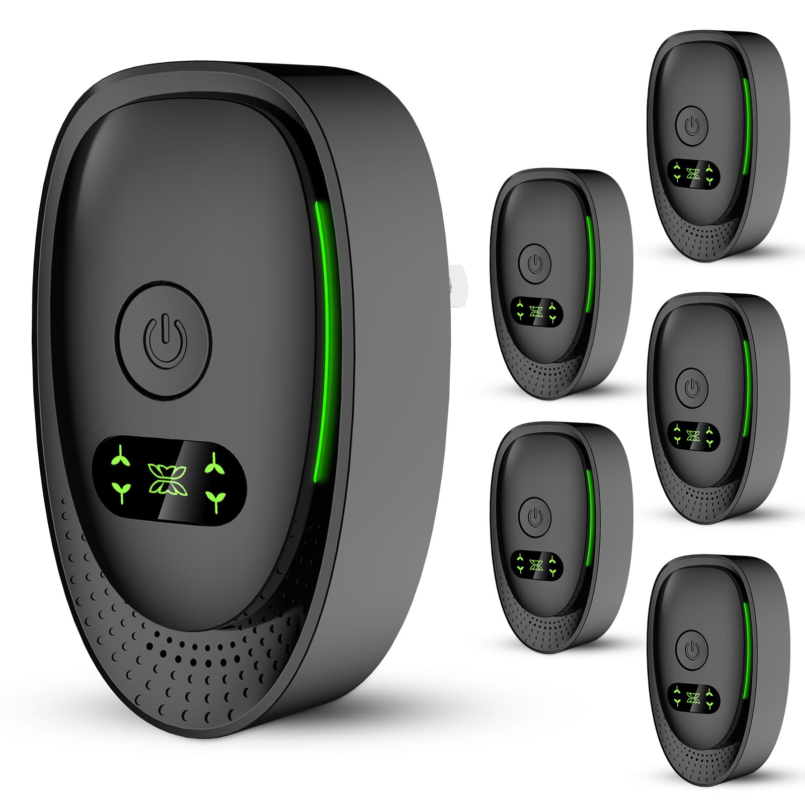 Upgraded Plug in Air Purifiers Odor Eliminator for Home with Negative Ion Generator,Air Ionizers for Dust Mites,Quiet Portable Air Freshener Plug In for Bedroom,Office,Kitchen,Smoke,Dust (6Pack)