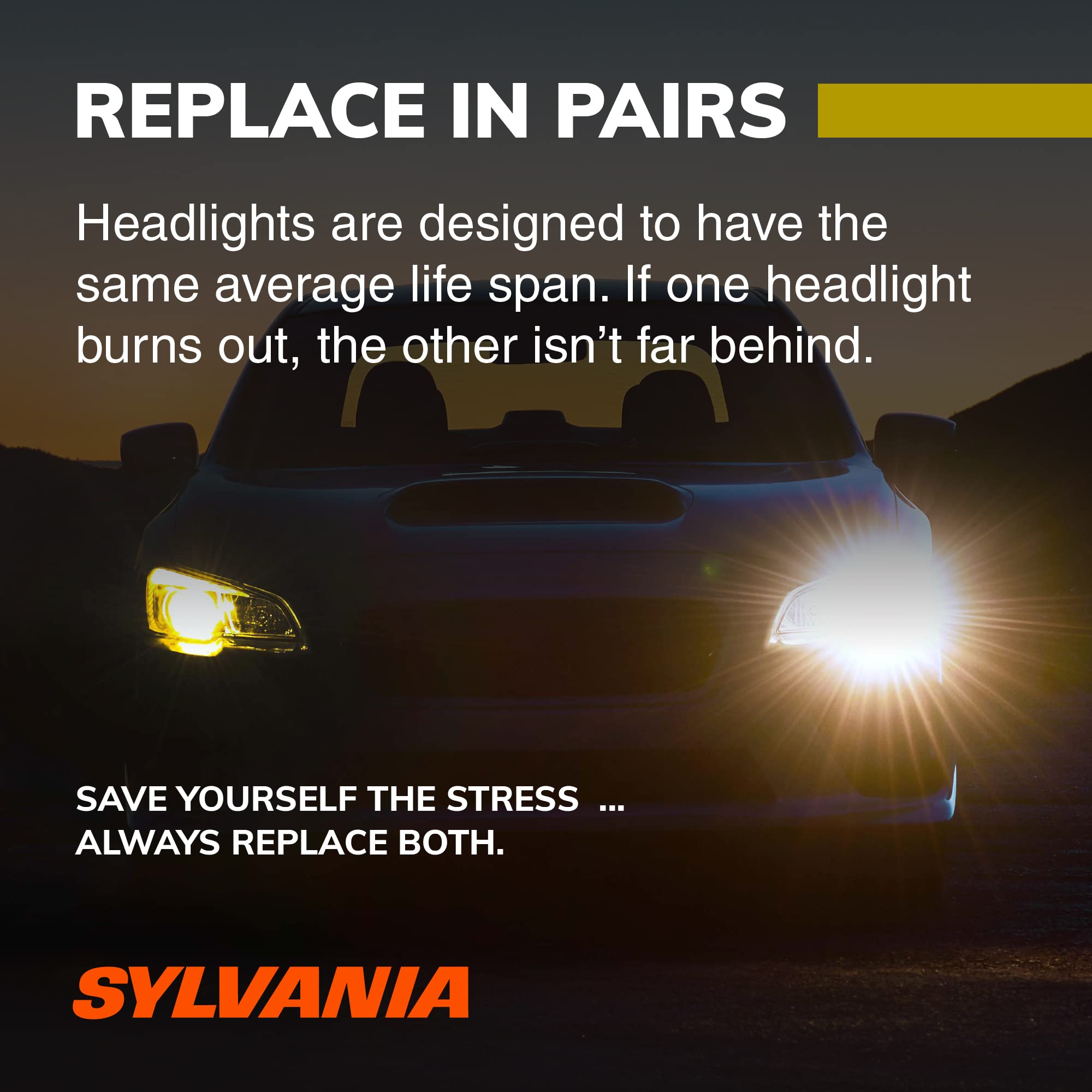 SYLVANIA - 9003 (HB2, H4) SilverStar zXe GOLD High Performance Halogen Headlight Bulb - Headlight & Fog Light, Bright White Output, Best HID Alternative, Xenon Charged Technology (Contains 2 Bulbs)