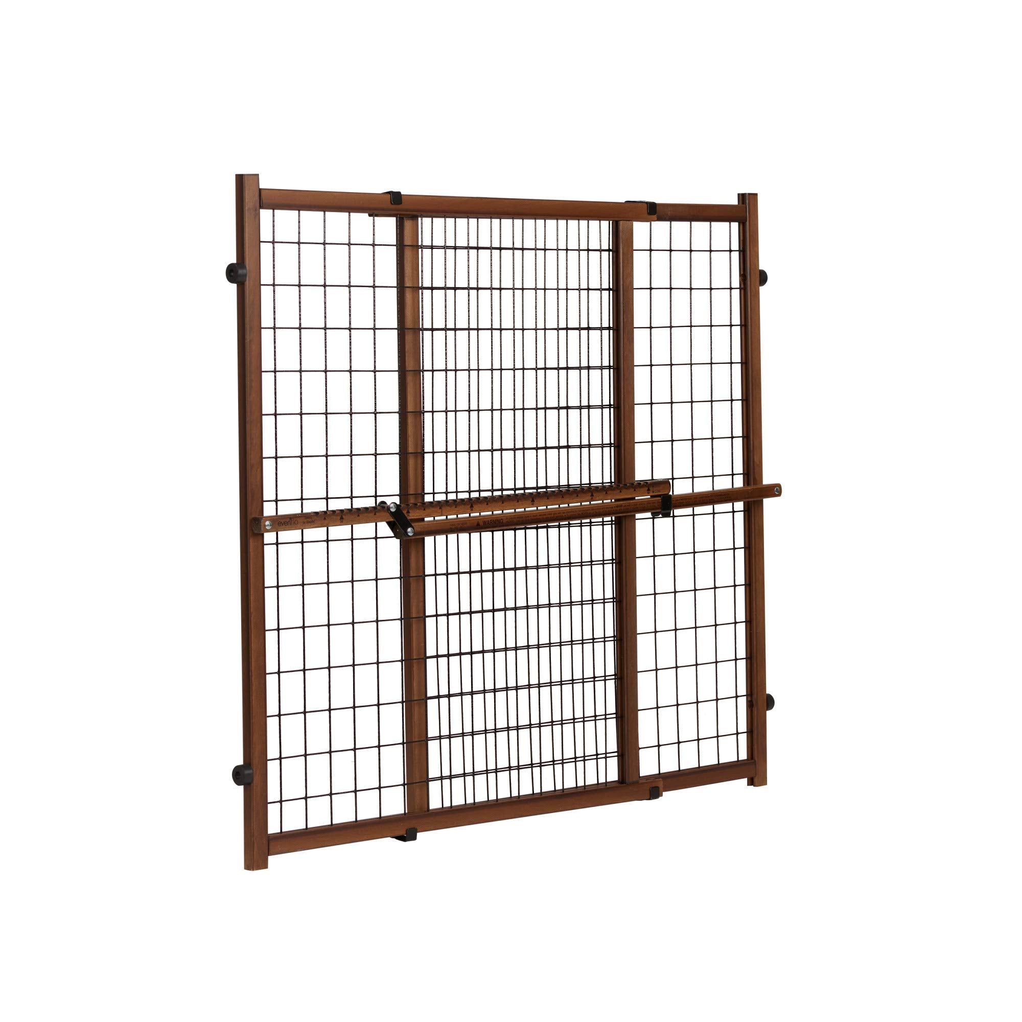 Evenflo Position & Lock Tall & Wide Baby Gate, Pressure-Mounted, 50"W x 32"H, Farmhouse Collection