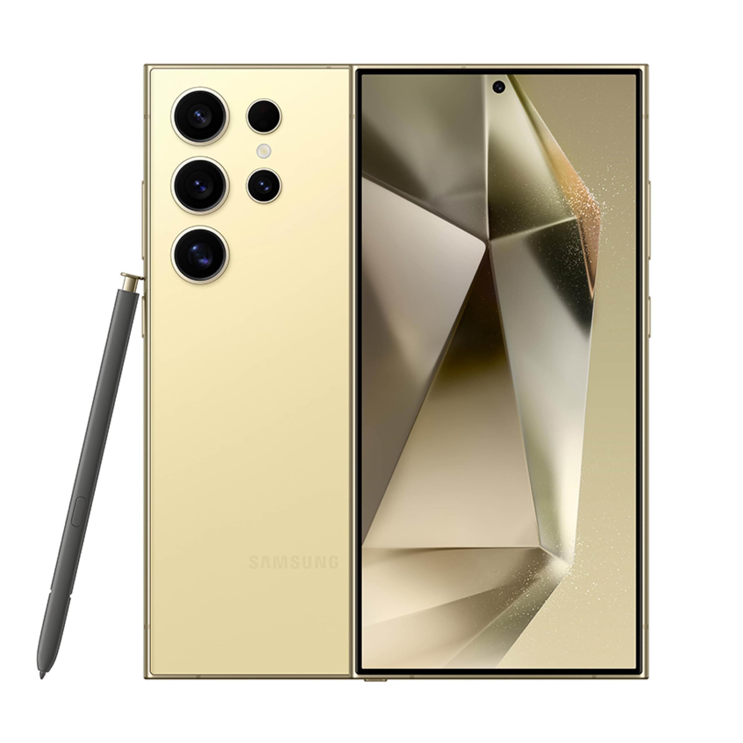 SAMSUNG Galaxy S24 Ultra Cell Phone, 512GB AI Smartphone, Unlocked Android, 50MP Zoom Camera, Long Battery Life, S Pen, US Version, 2024, Titanium Yellow