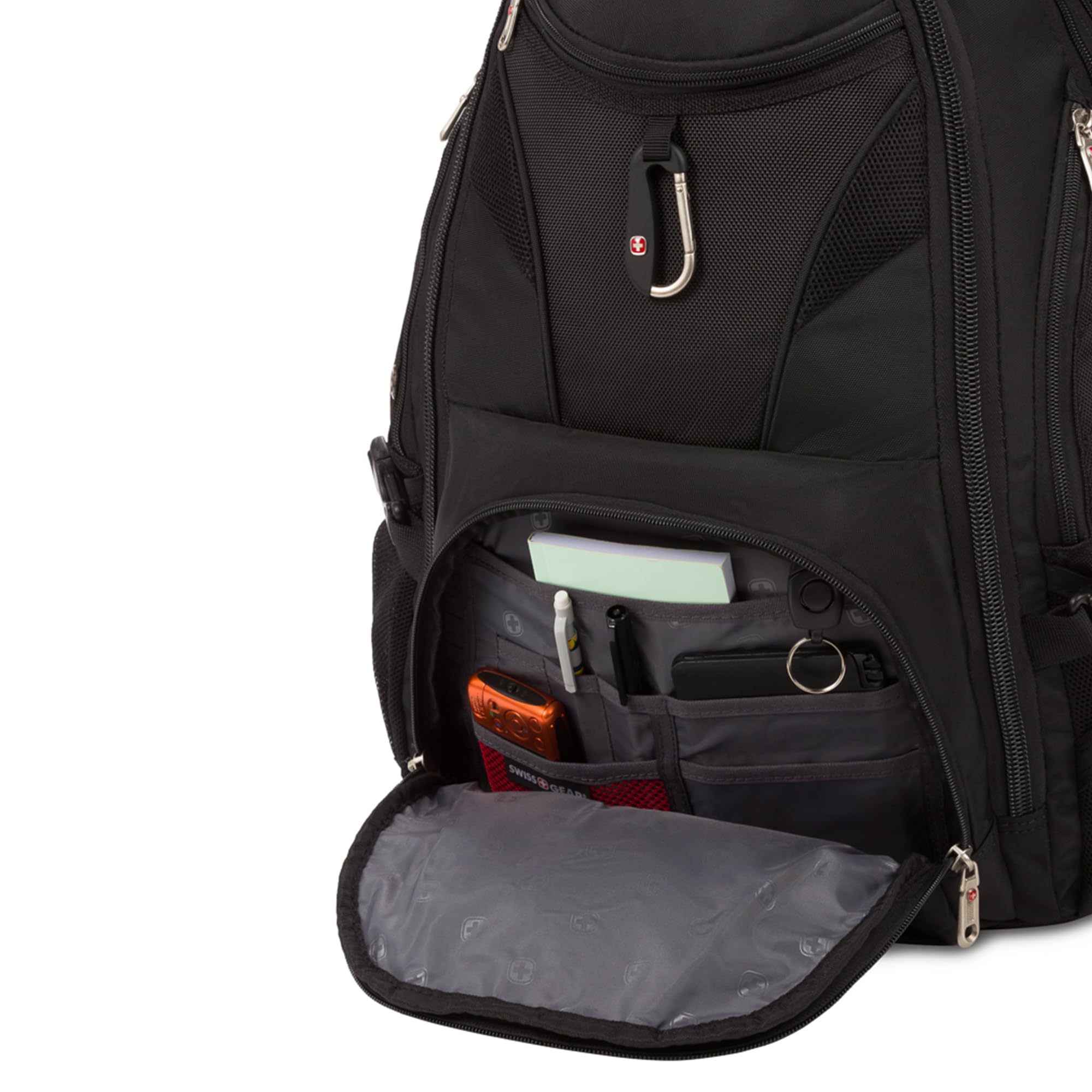 SWISSGEAR 1900 ScanSmart TSA Laptop Backpack Fits 17 Inch Laptop with RFID Protection and Tablet Pocket, Black, 19-Inch