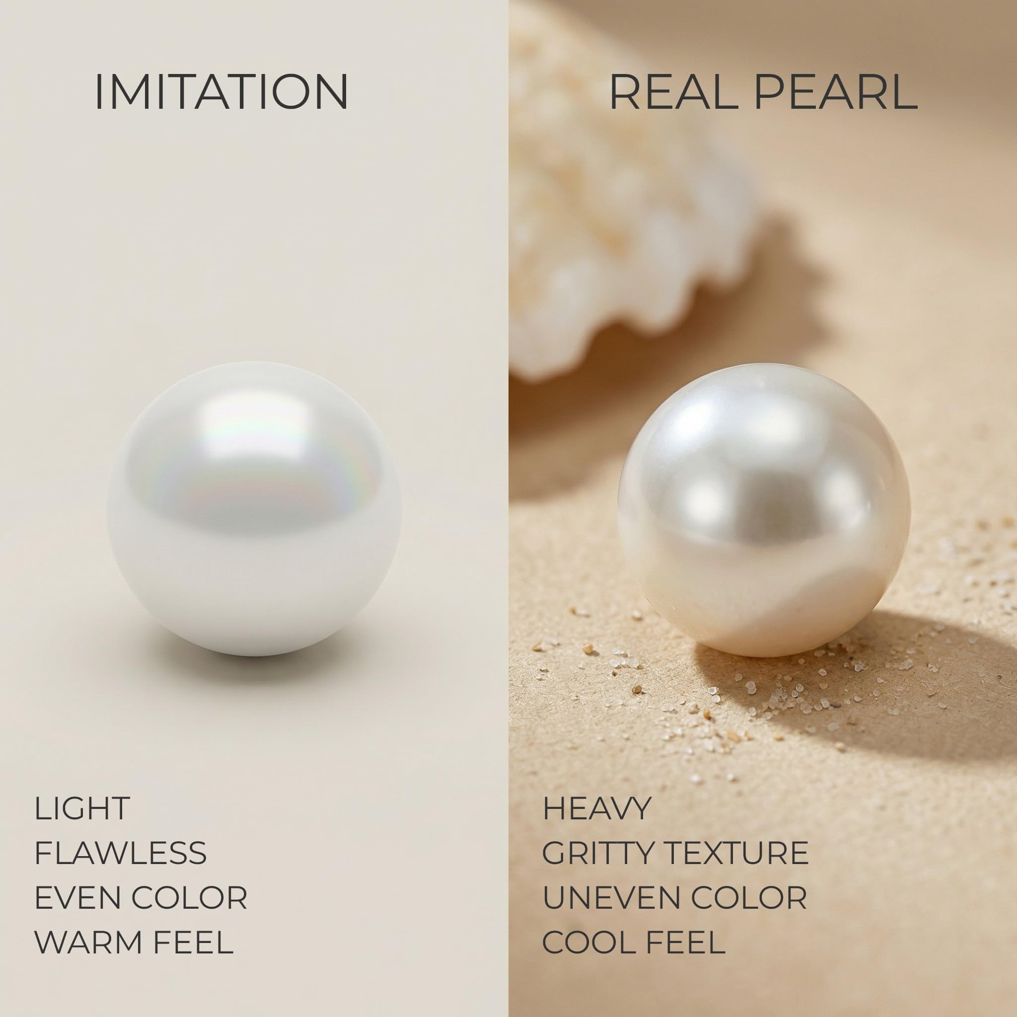THE PEARL SOURCE Real Pearl Stud Earrings for Women, 14K White Gold Genuine AAA Cultured Freshwater Pearls, Classic Round White Pearl Jewelry Gift for Women, Hypoallergenic Fine Jewelry, 10-10.5mm