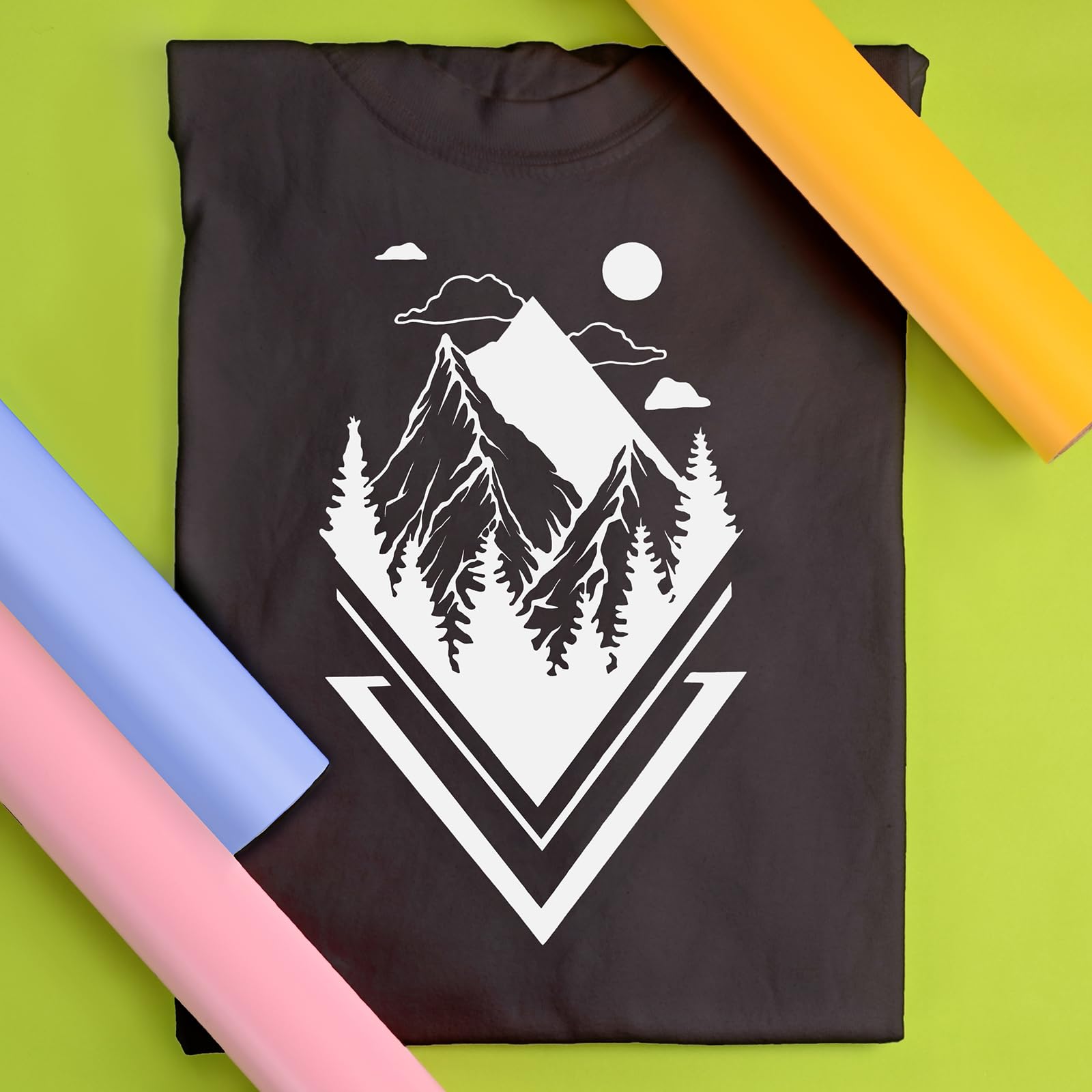 Siser EasyWeed Heat Transfer Vinyl 11.8" x 5ft Roll (White) - - Compatible, Cricut, Silhouette and Other Craft/Professional Cutters - CPSIA Certified