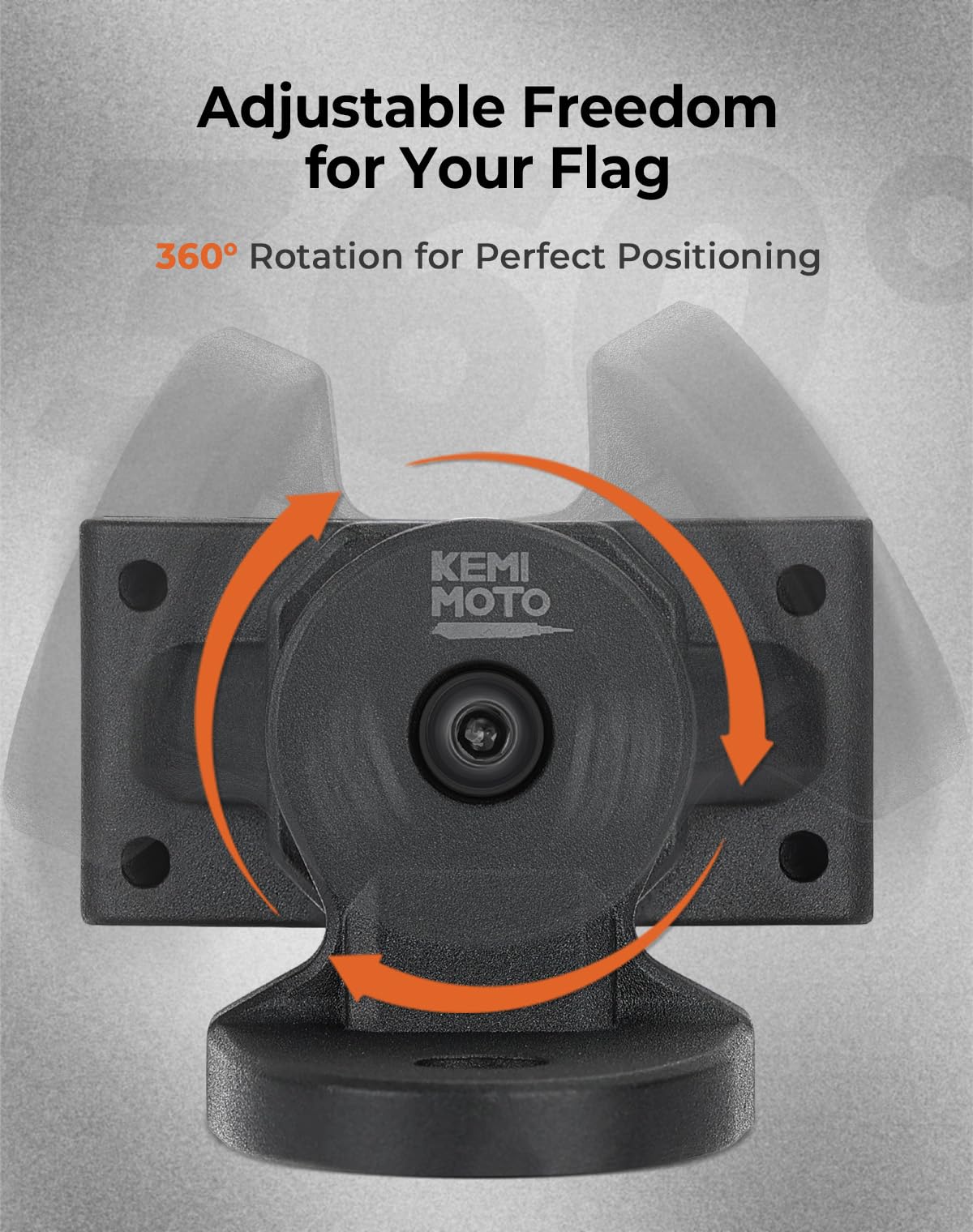 KEMIMOTO UTV Whip Mount Flag Whip Light Mount 2PCS, Heavy Duty Adjustable for 1.75-2 inch Roll Bar Cage, Compatible with RZR 900 1000 XP Pro Turbo Maverick Commander