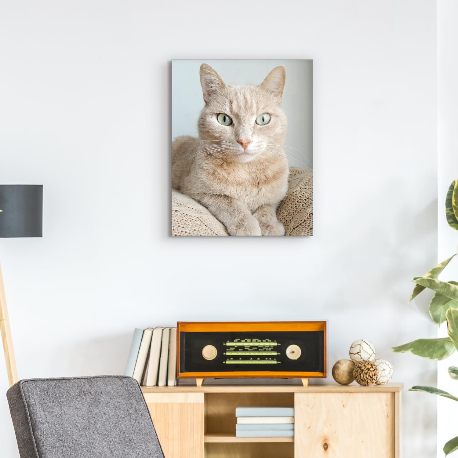 GagetElec Custom Canvas Prints with Your Photos,(8''x10''Framed) Personalized Photo Christmas Gifts,Customized Canvas Wall Art Decoration with Frame for Friends,Family,Pets
