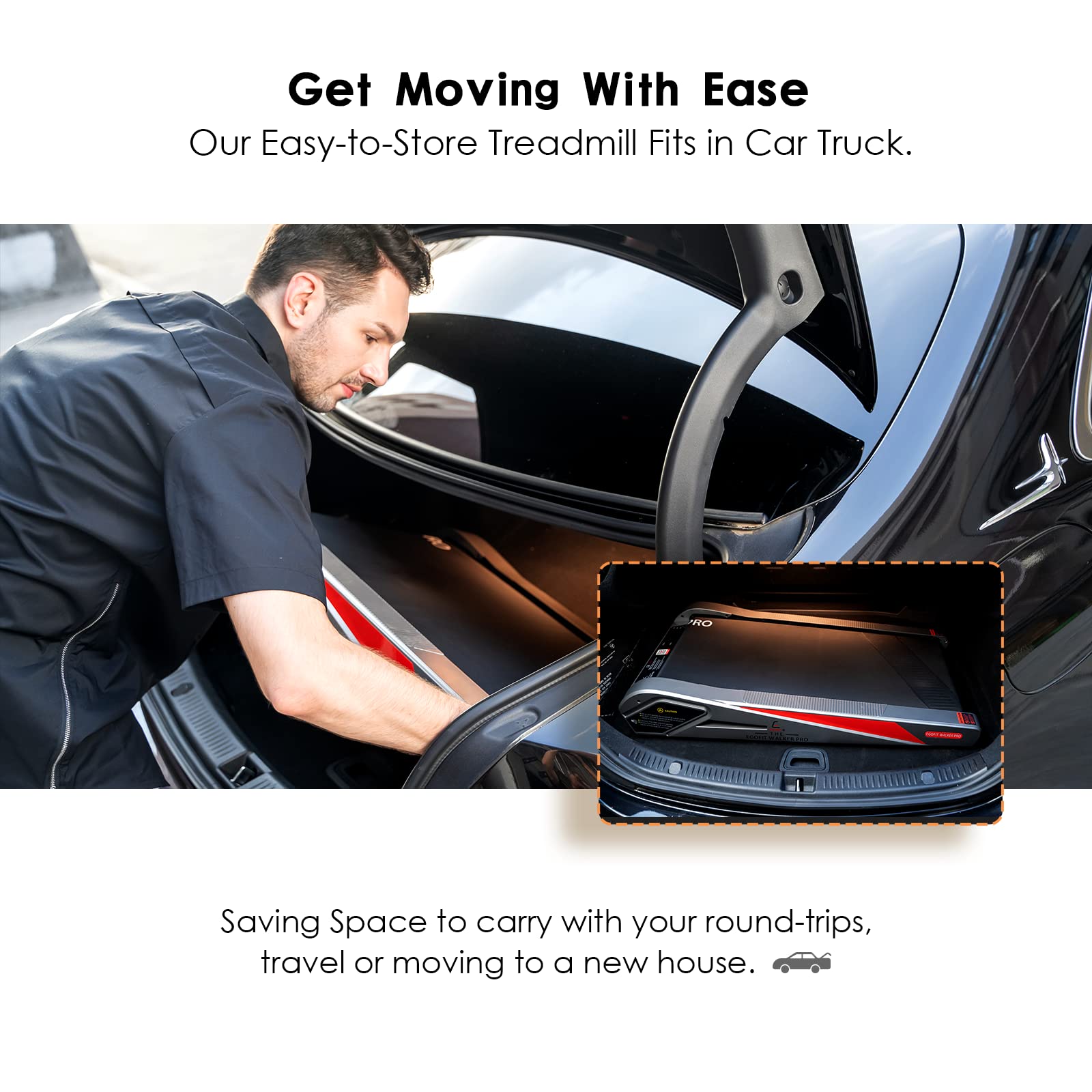 EGOFIT: Walker Pro M1 - Cool Grey - Under Desk Walking Pad Treadmill, 5% Incline, LCD Display, Remote Control, Home & Office, 220lb Cap, 0.6-3.1mph