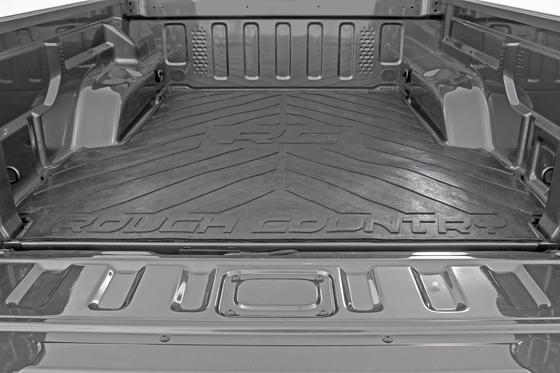 Rough Country Rubber Bed Mat for Jeep Gladiator JT (2020-2025) - Fits 5' (60") Bed, Non-Slip, Tear-Resistant Truck Bed Protection