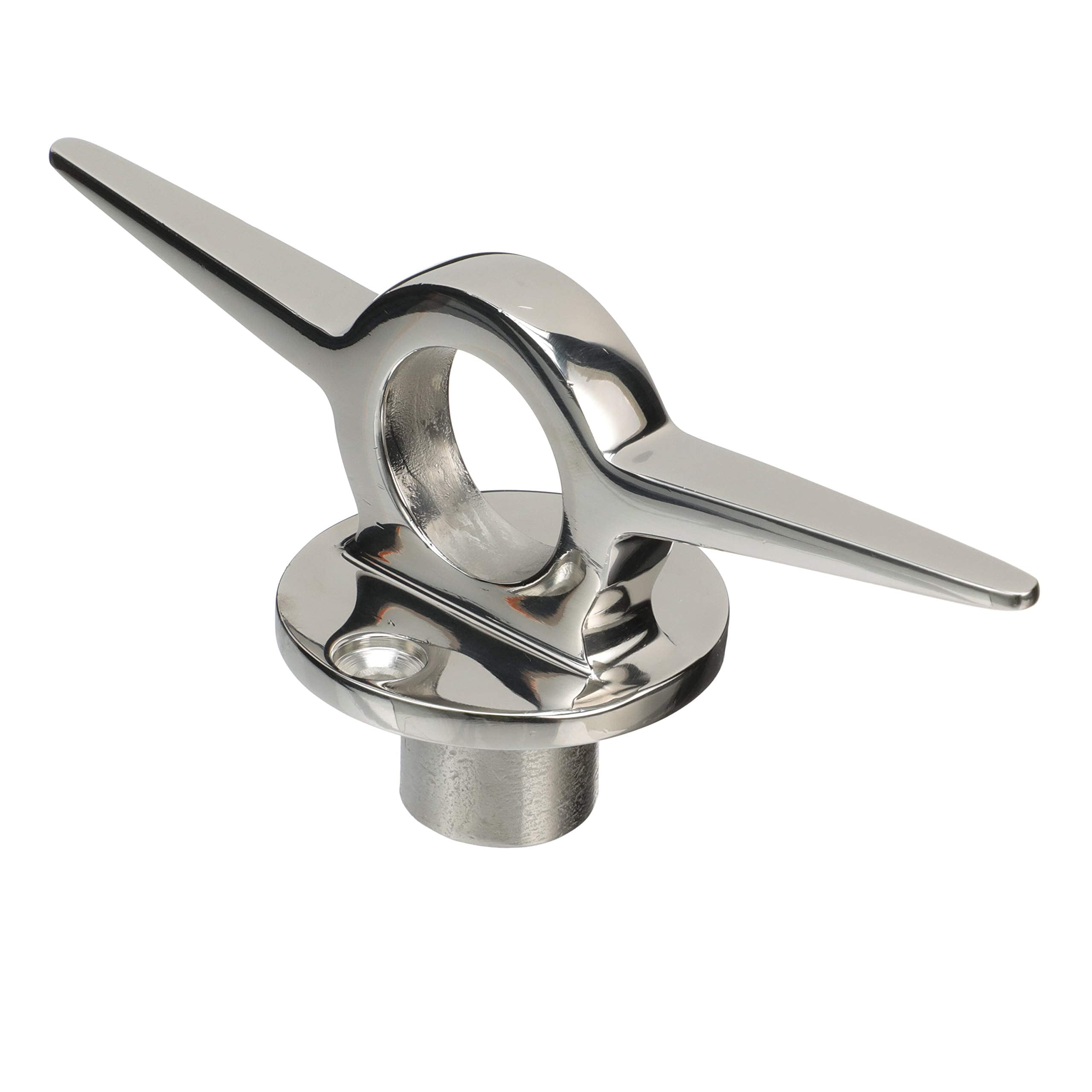 Seachoice 316 Stainless Steel Lifting Ring w/Cleat, 6 in. Long, 1-1/8 in. Diameter Eye, Chrome