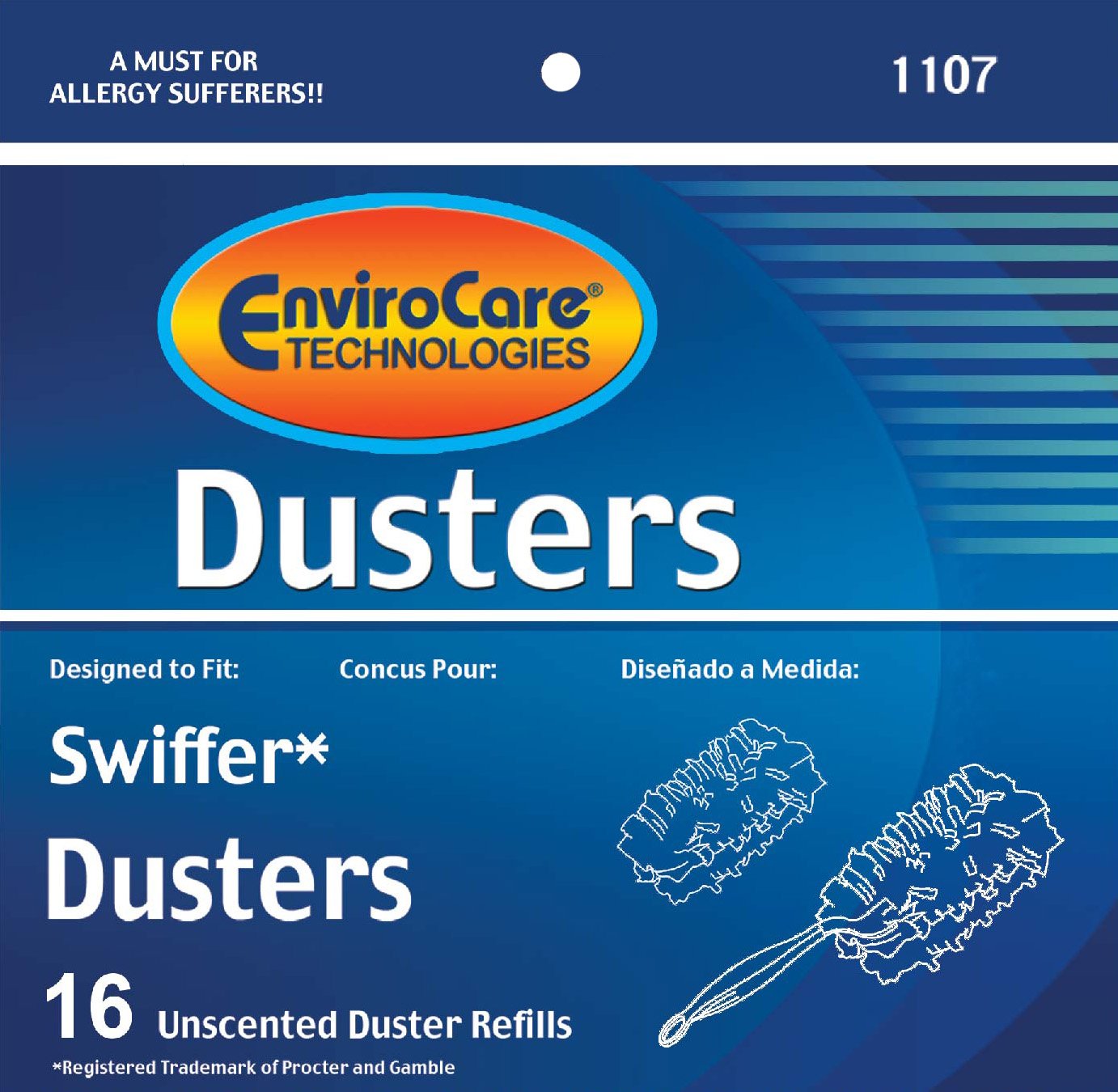 EnviroCare Duster Refill Designed to Fit Swiffer Unscented Dusters (16 Pack)