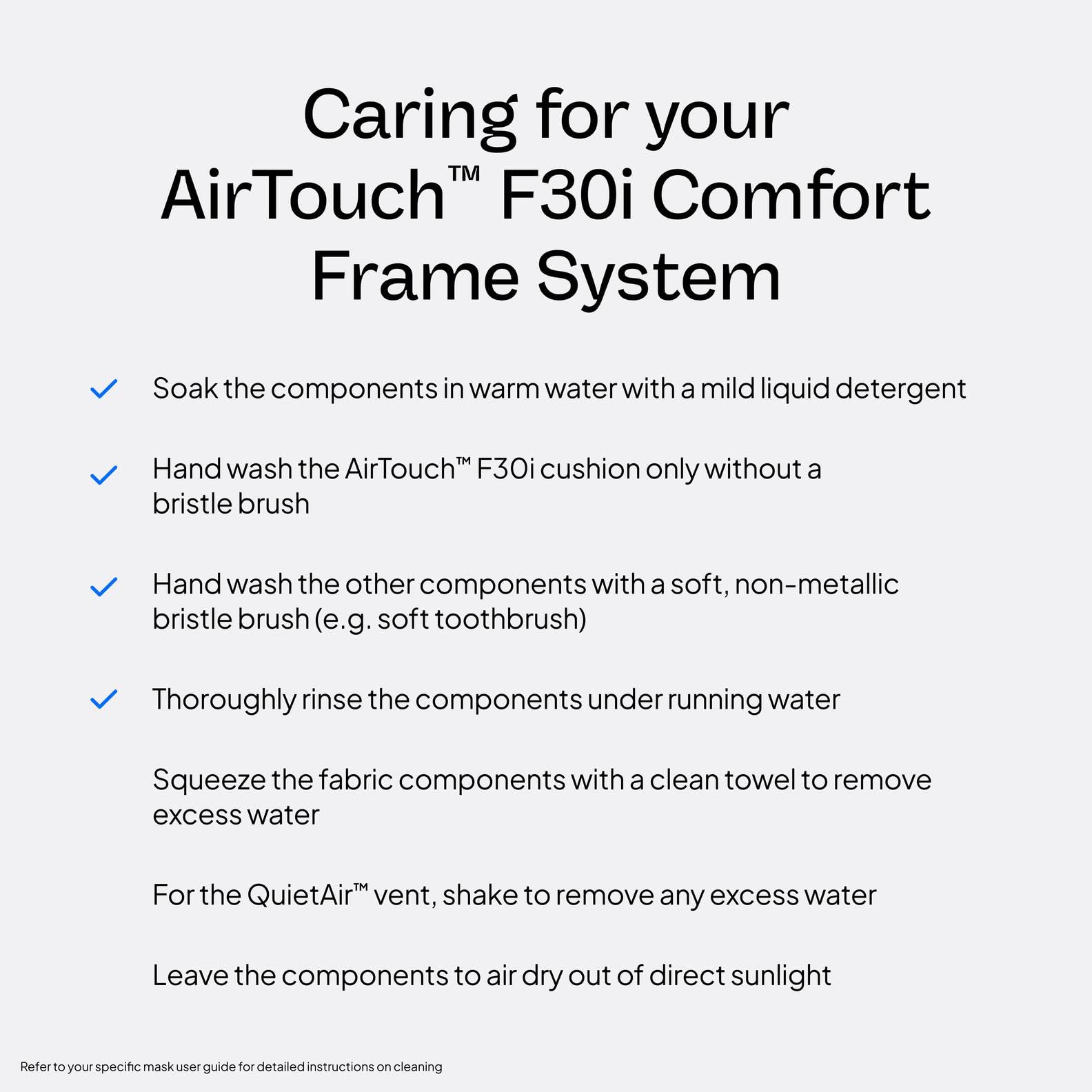 Resmed AirTouch F30i Comfort Frame System Without Headgear - Medium Cushion/Standard Frame