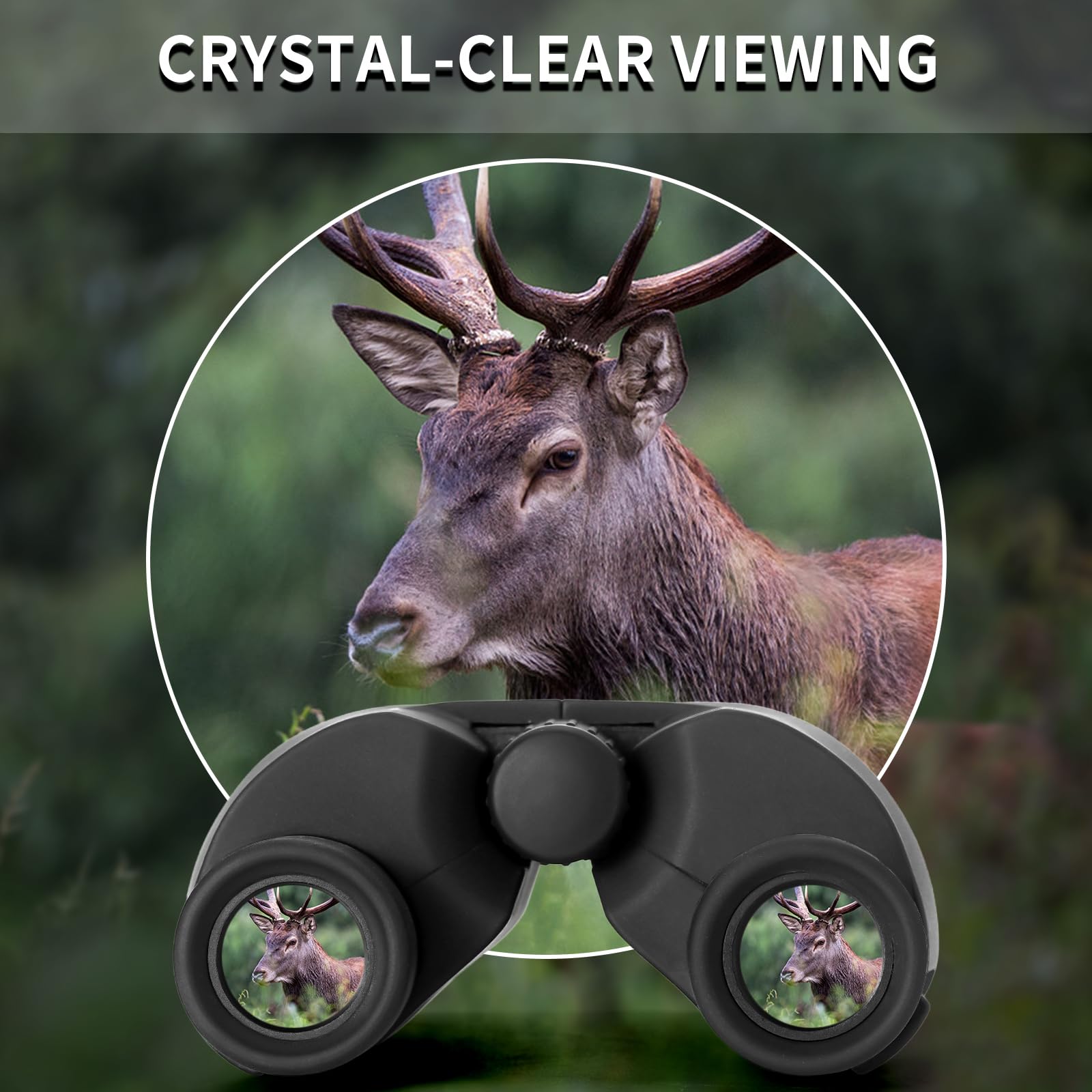 8x25 Compact Binoculars, 8X Small Mini Pocket Portable Size 8.2° Wide Angle View Lightweight 21mm Large Eyepiece ED Lens for Adults Youth Travel Hiking Cruise Safari Birding Sports Wildlife Viewing