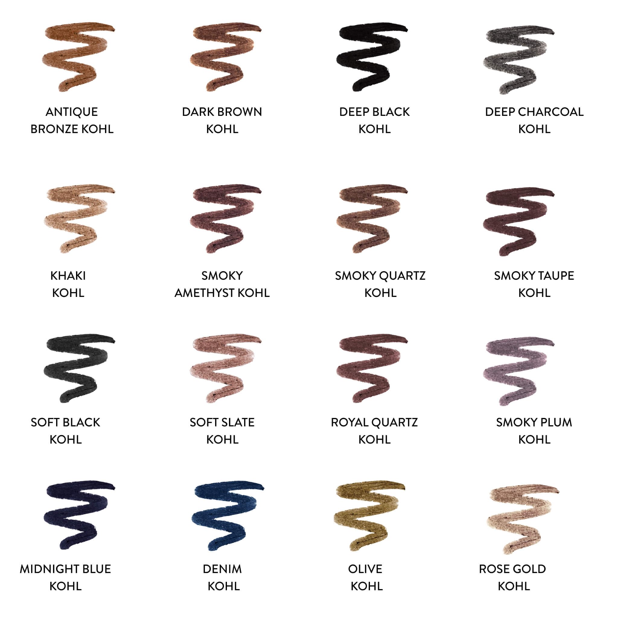 LAURA GELLER NEW YORK Kajal Longwear Kohl Eyeliner Pencil - Smoky Plum Kohl - Caffeine and Vitamin E - Smooth & Blendable Liner - Built-In Sharpener
