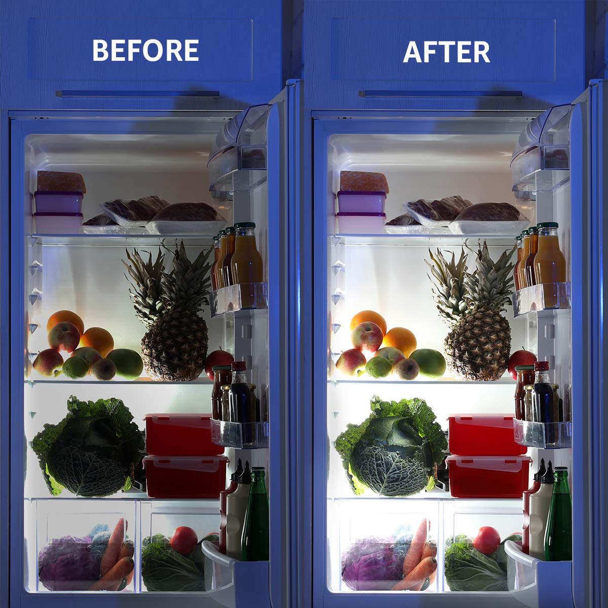 Lepro LED Refrigerator Light Bulb - 40W Equivalent Waterproof Appliance Bulb Replacement for Frigidaire, 5000K Daylight Non-Dimmable Freezer Bulbs with 450 Lumen, 120V 5W A15 E26 Medium Base, 2 Pack