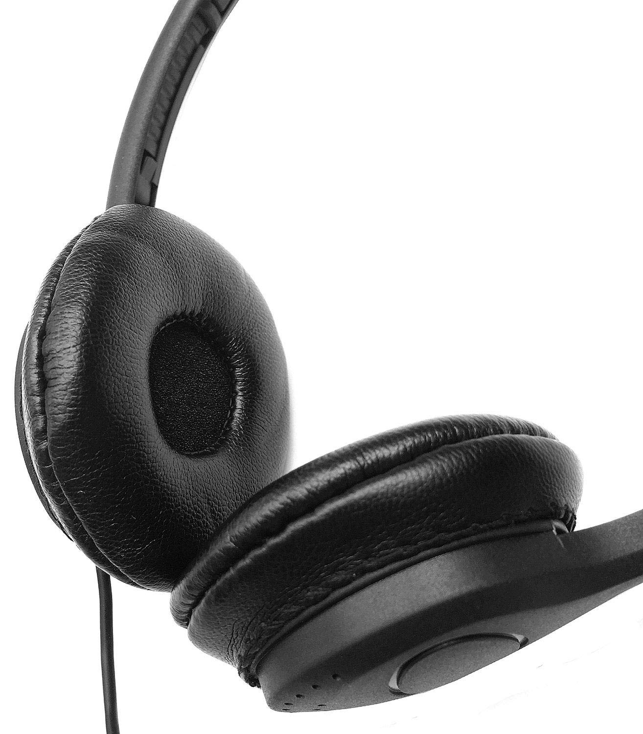 SmithOutlet 200 Pack Low Cost Headphones in Bulk | Model SG-313-200 | Wired 3.5 MM Jack Connectivity | Black Leatherette Cushions | for Schools, Classrooms, Students, Libraries