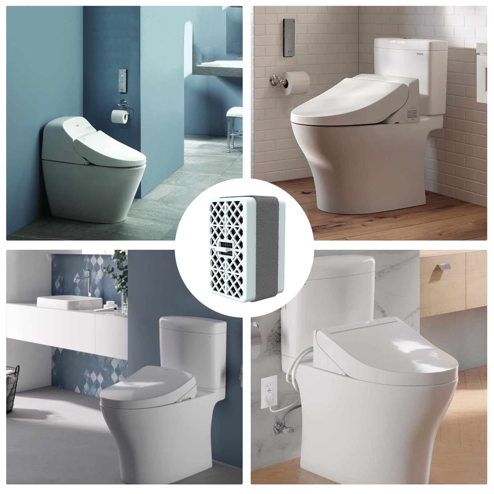 TOTO-Washlet Deodorizer Filter, THU9476 Deodorizing Cartridge Air Filter Compatible with TOTO S300 S350E C100 C200 700H-2Pack