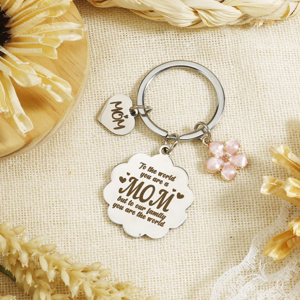 DUIOQ Mom Gifts from Daughter Son,Mothers Day Gifts for Mom from Daughter Son,Birthday Gift for Mom,New Mom Gifts Keychain for Women,Christmas for Stocking Stuffers for Mom