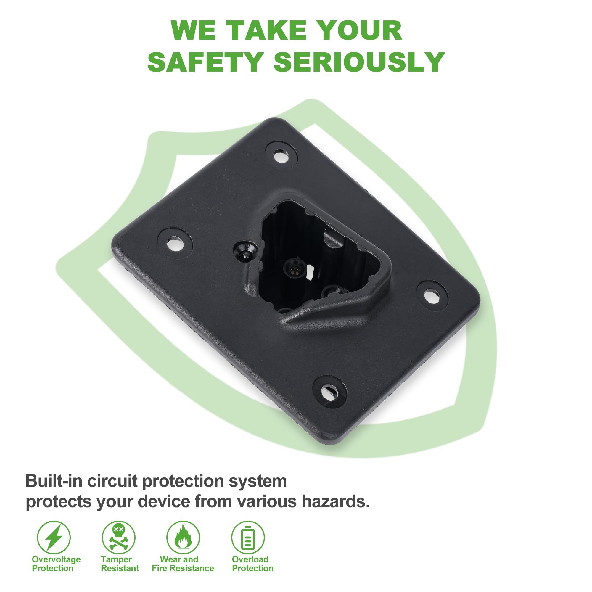 Golf Cart 48V Battery Charger Receptacle or Plug for EZGO RXV & TXT 2008-up Electric, EZGO 2Five 2010-up Delta-Q Charging Receptacle OEM# 602529