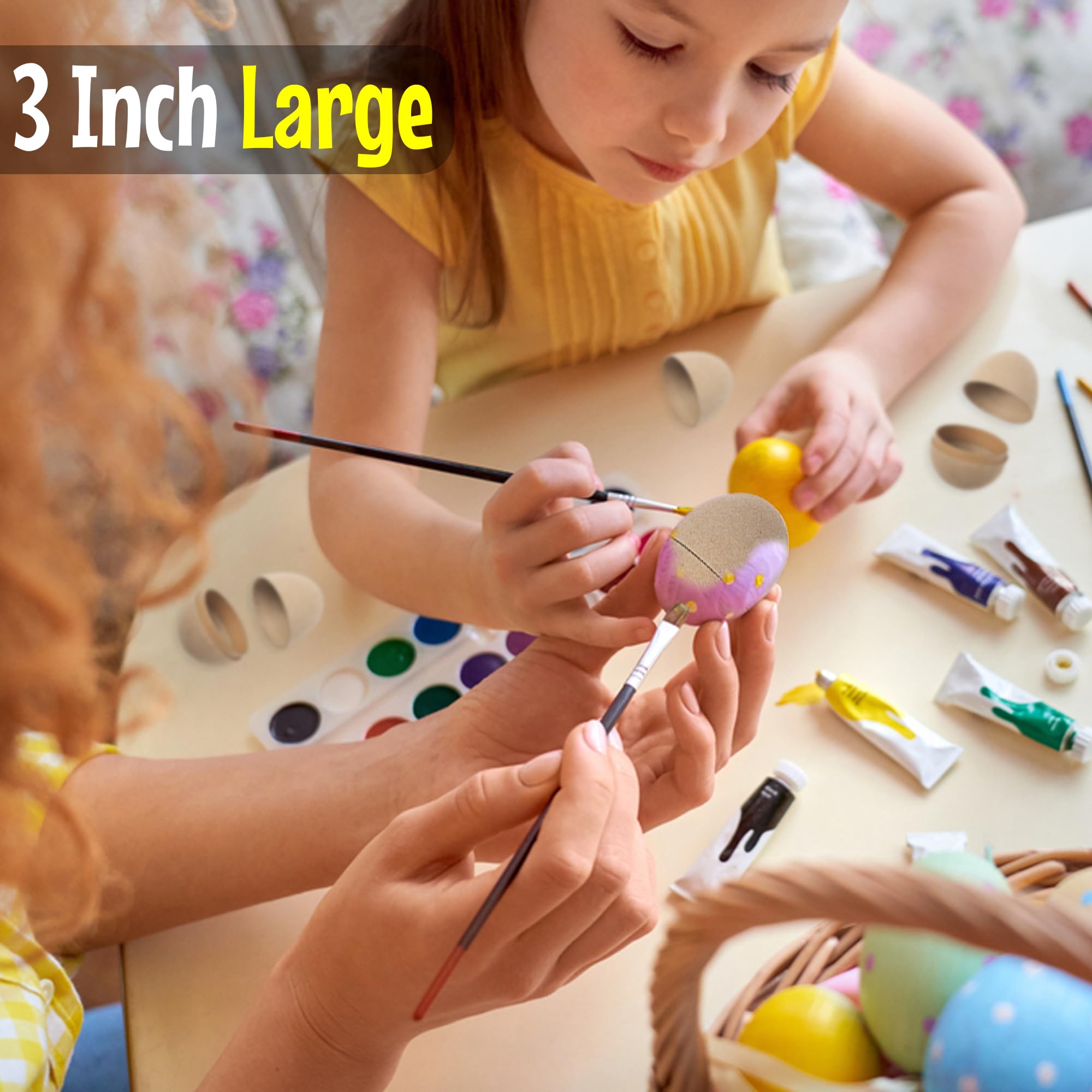 Fun Express DIY Easter Eggs - 12 Eggs - Paper Mache - Great for Easter Egg Decorating Alternatives and Home Decor, Crafts, School and Church Activities
