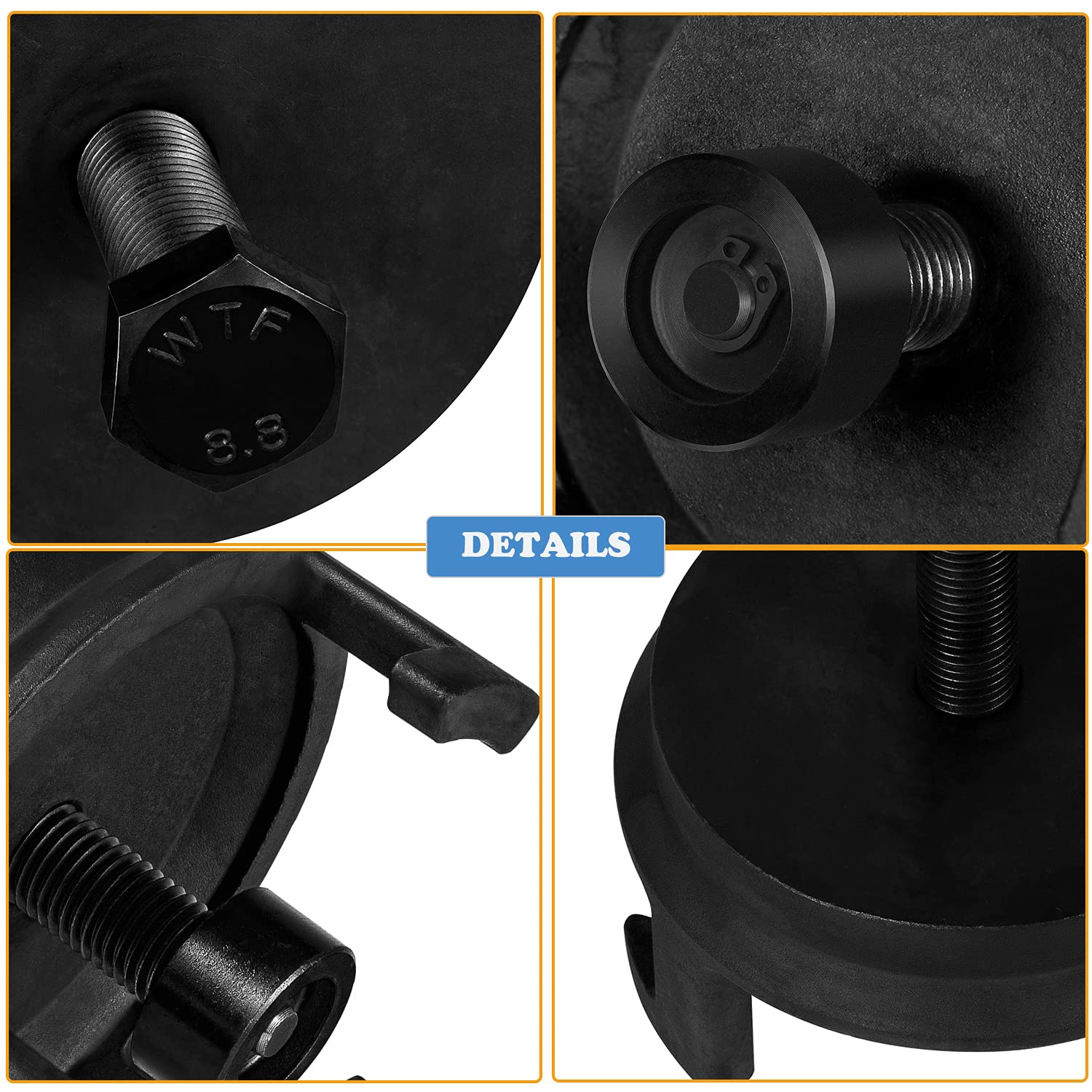 For GM LS Harmonic Balancer Puller 25264 Crank Pulley Puller Automotive Replacement Engine Quickly Removes Harmonic Balancers without Tapped Holes