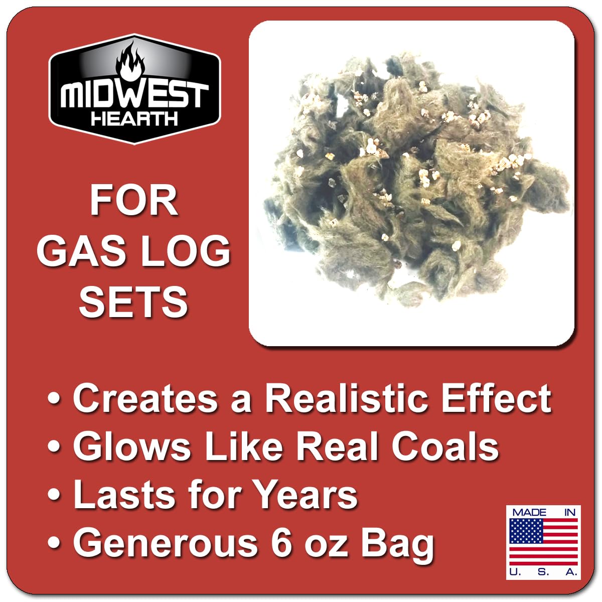 Midwest Hearth Glowing Embers - 6 oz. Bag