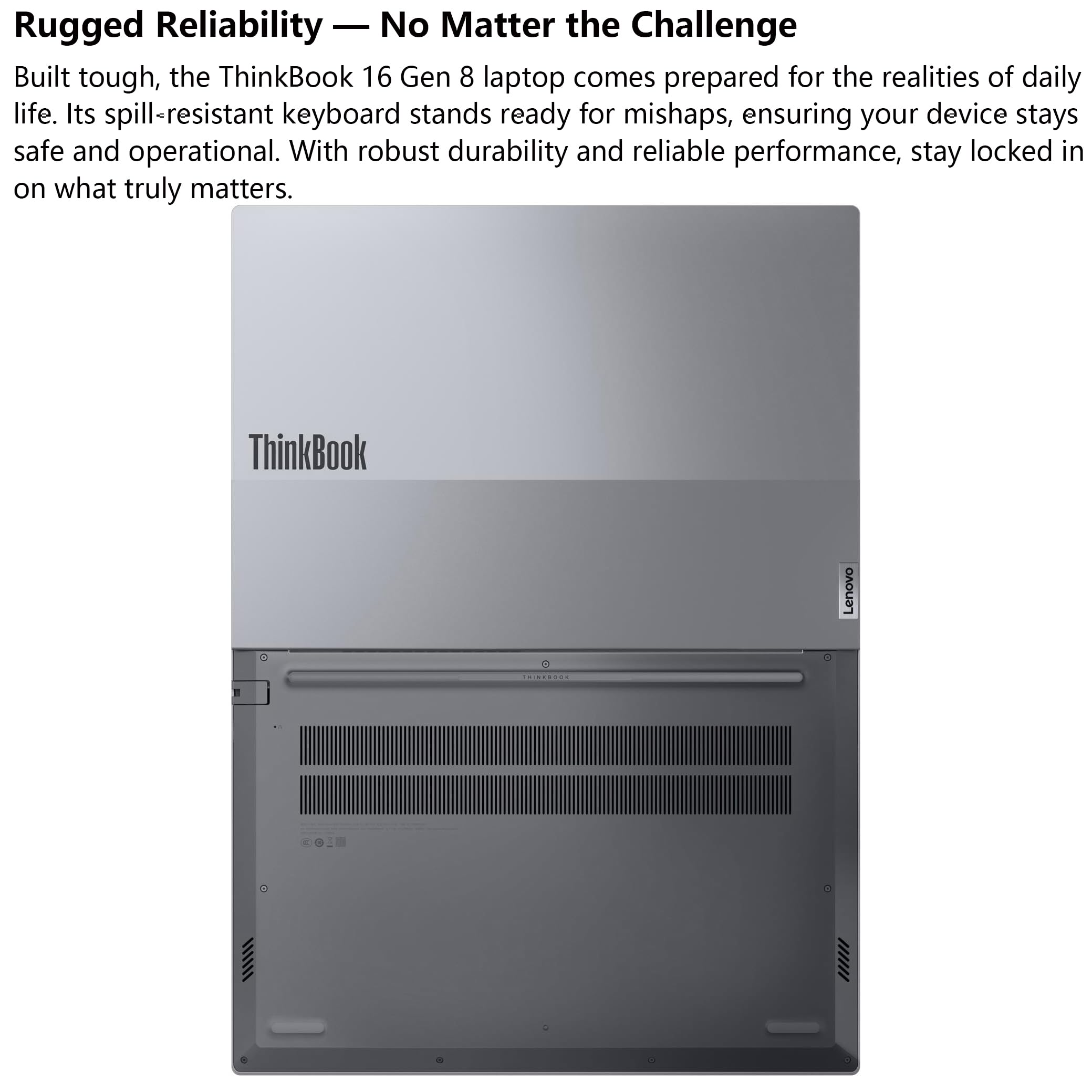 Lenovo ThinkBook 16 Gen 8 Business Laptop Computer, Intel 16-Core Ultra 7 255H (Beat i9-13900H), 16GB DDR5, 1TB PCIe SSD, 16" FHD+ Copilot AI PC, WiFi 6E, BT 5.3, Fingerprint Reader, Windows 11 Pro