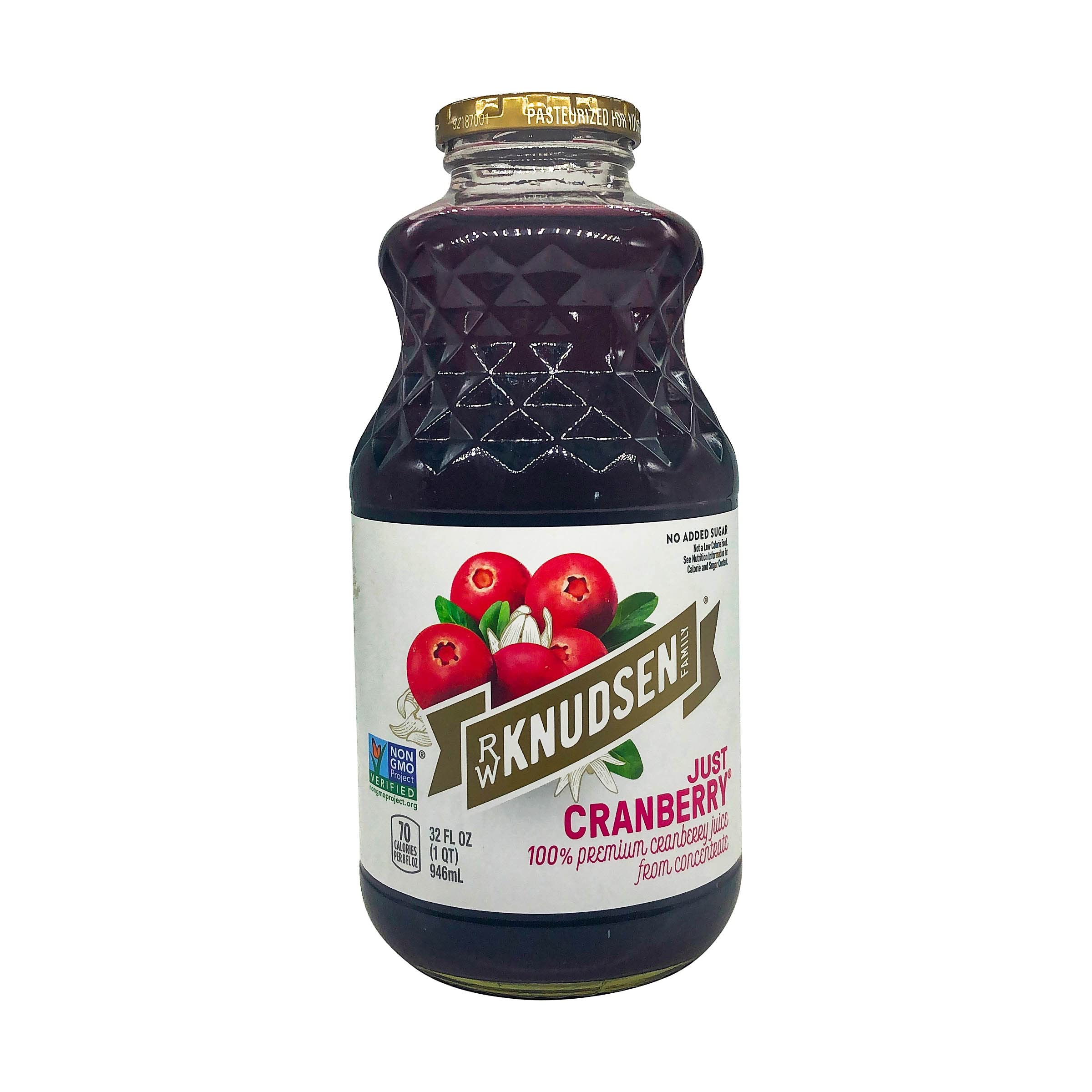 RW KNUDSEN Just Cranberry Juice, 32 FZ