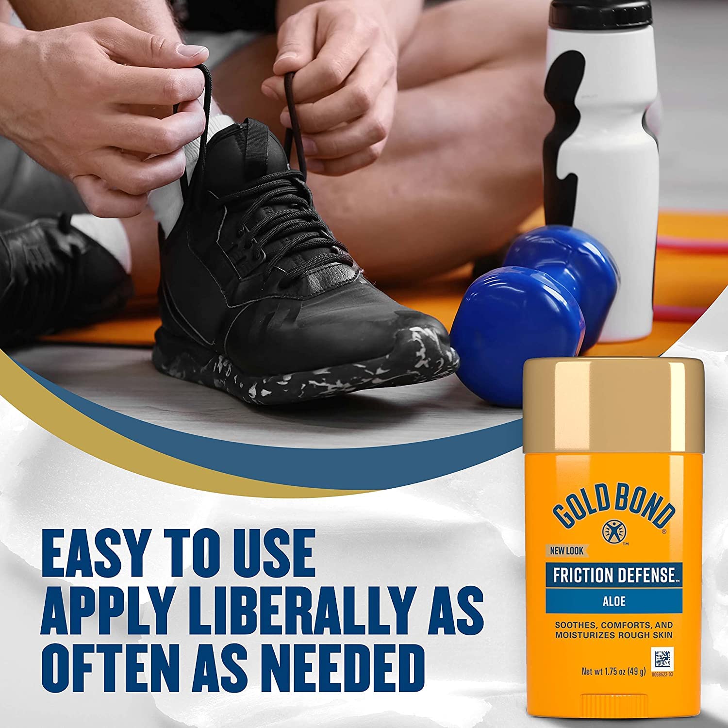 Gold Bond Friction Defense Stick Unscented 1.75 oz ( Pack of 2)