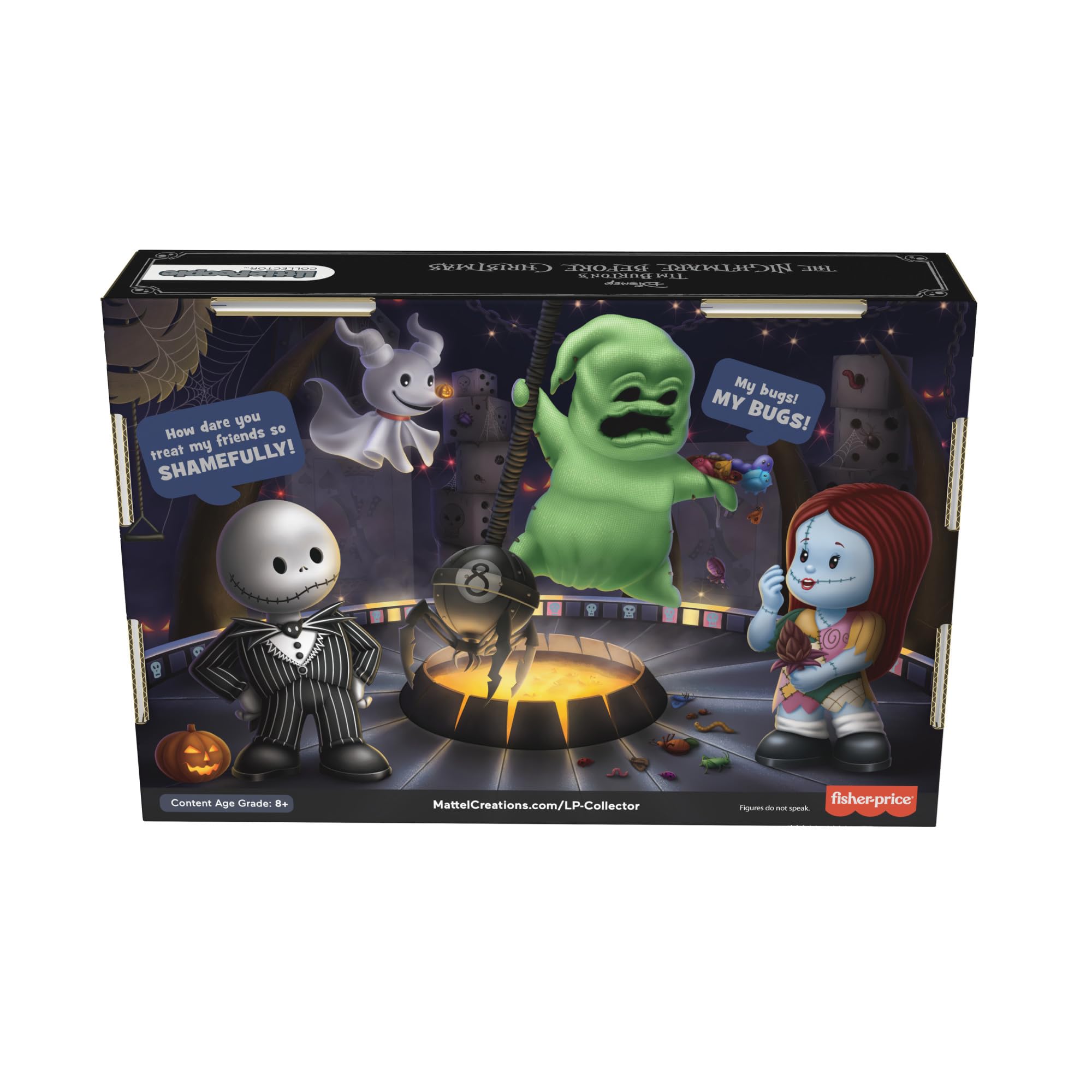 Little People Collector Disney Tim Burton’s the Nightmare Before Christmas Special Edition Set for Adults & Fans, 4 Figures in a Display Package (Amazon Exclusive)