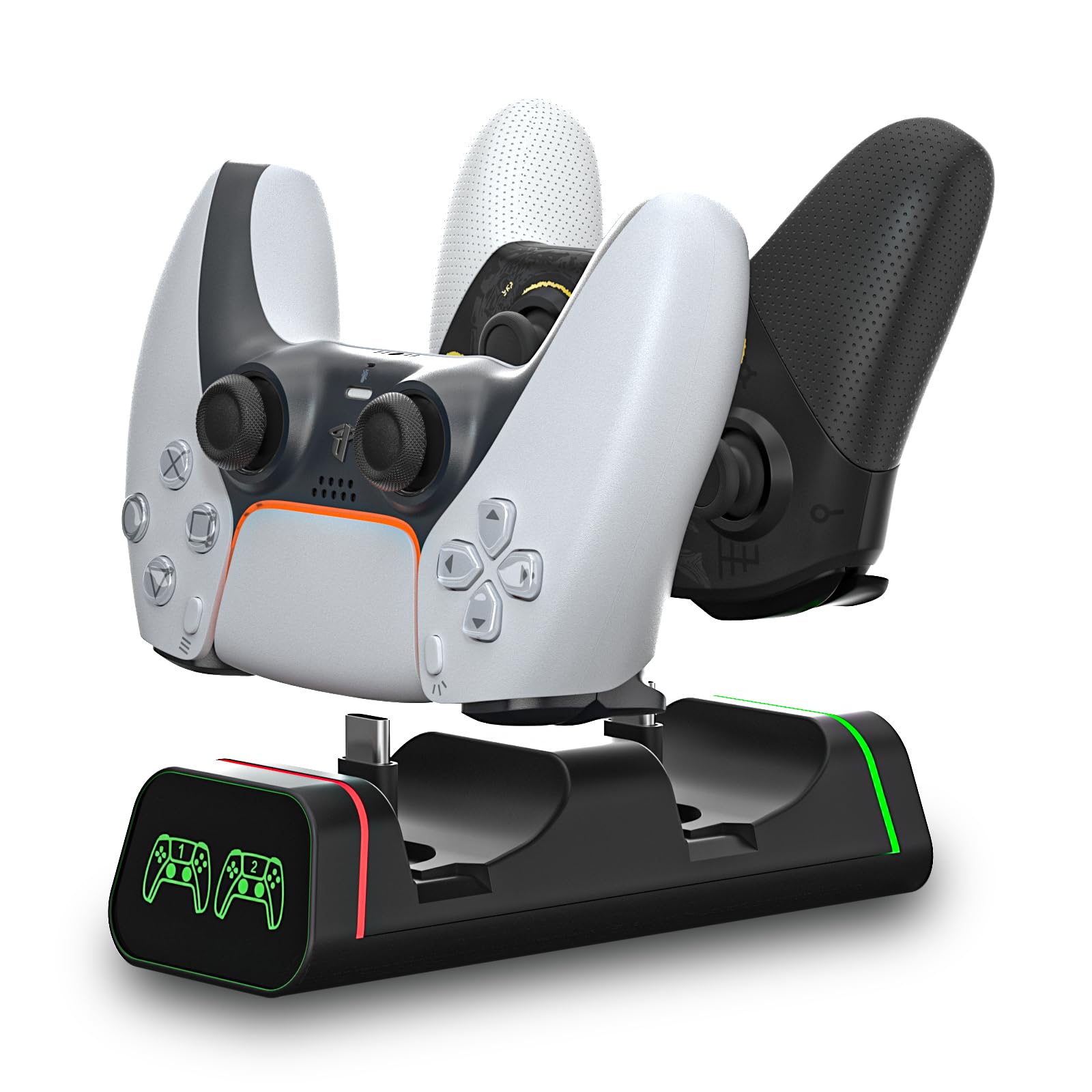 Switch Pro Controller Charger, Xbox Series S/X Controller Charging Dock, Charging Station for Playstation 5 Controller, Nintendo Switch Pro Controller,Google Controller(Not for Power A pro controller)