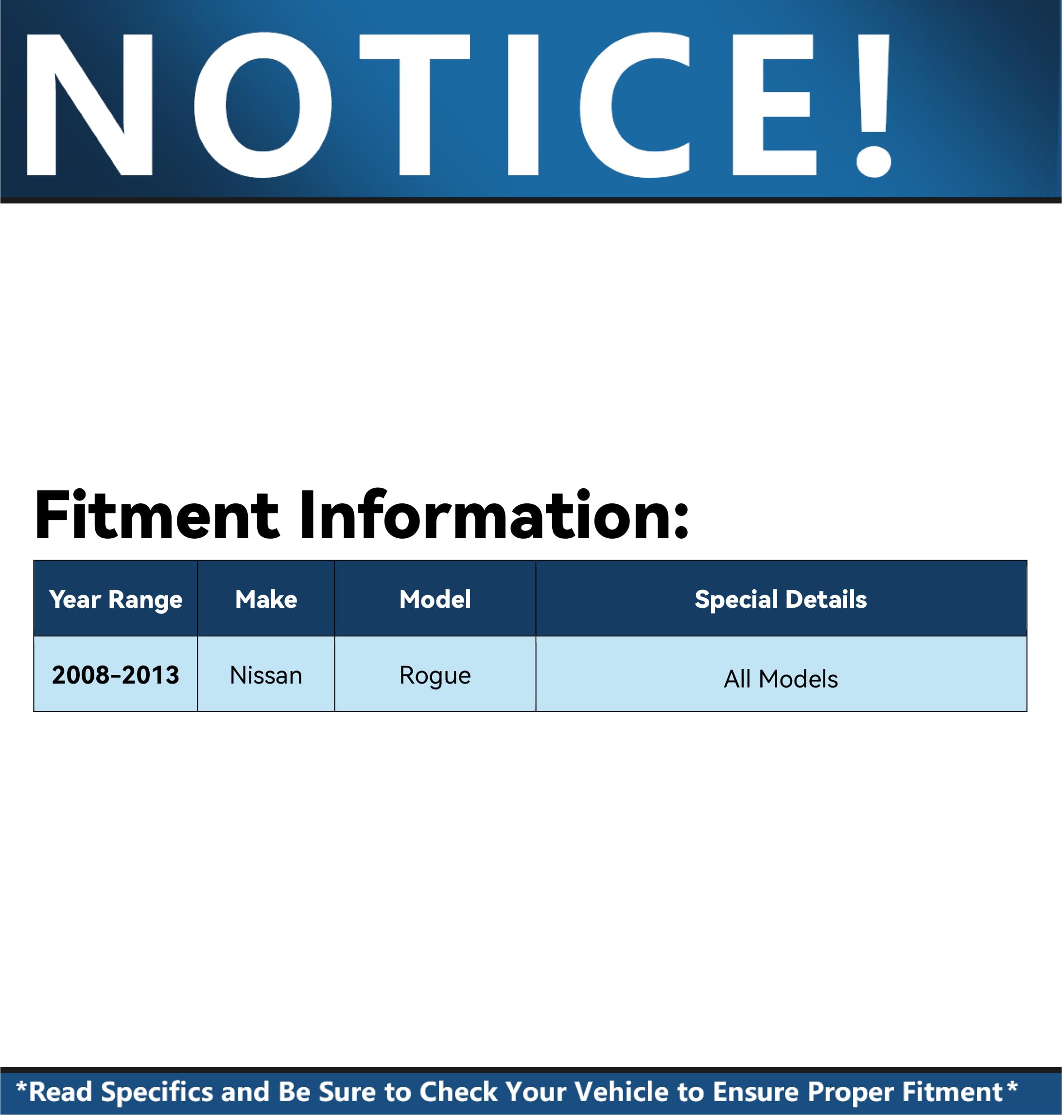 Detroit Axle - Brake Kit for 2008-2013 Nissan Rogue 2009 2010 2011 2012 Front and Rear Disc Brake Rotors Ceramic Brake Pads Automotive Replacement Brake Kits Brakes and Rotors